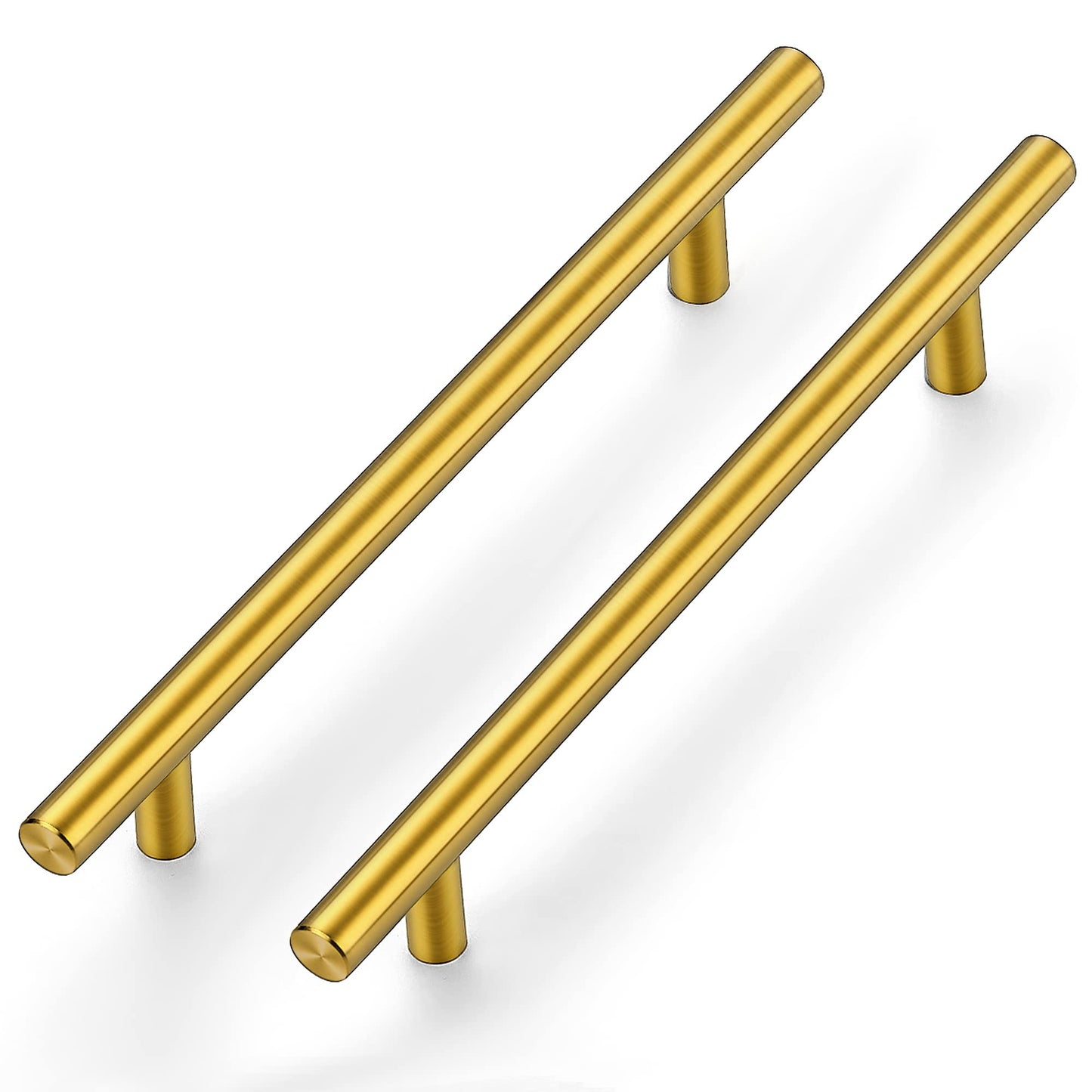 Ravinte 30 Pack 8-13/16 Inch Cabinet Handles Brushed Brass Kitchen Cabinet Hardware Dresser Pulls Stainless Steel Cabinet Pulls 8-13/16" Length,6-1/4" Hole Center