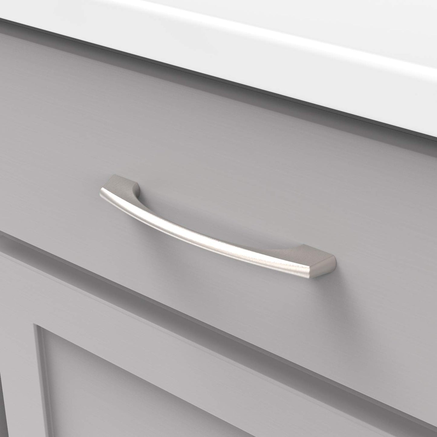 Hickory Hardware P3371-SS Greenwich Collection Cabinet Pulls, 5-1/16 in (128 mm) Center to Center, Stainless Steel