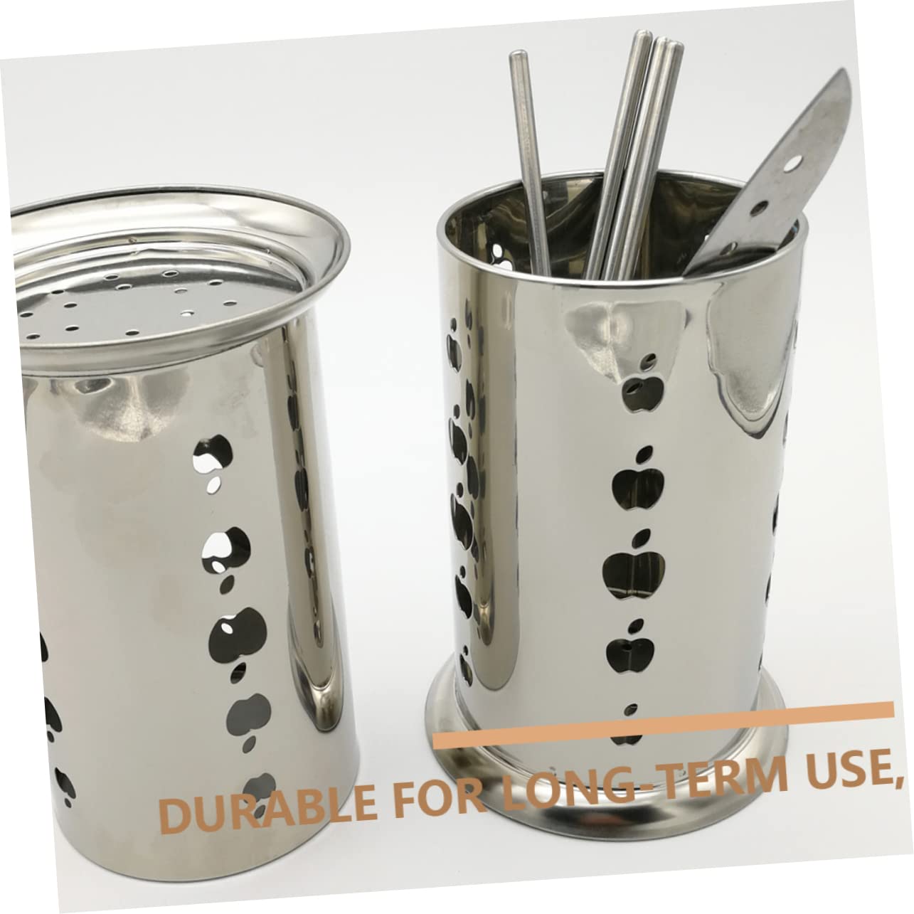 SHOWERORO Stainless Utensil Holder Stainless Steel Spoon Dishwasher Chopstick Holder Silverware Dryer Flatware Drying Rack Cutlery Drainer Stainless Steel Silver Utensil Accessory Appliance