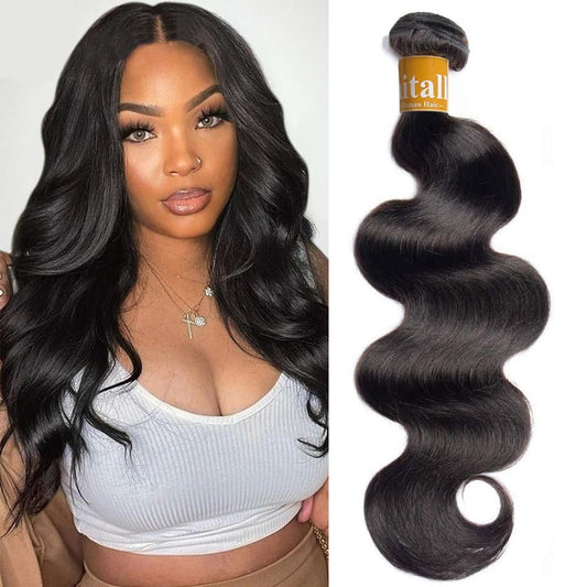 WAITALL Brazilian Body Wave Human Hair 20Inch 10A Grade Brazilian Virgin Hair Body Wave Human Hair Bundles 100% Unprocessed Brazilian Human Hair Body Wave Virgin Hair Bundles