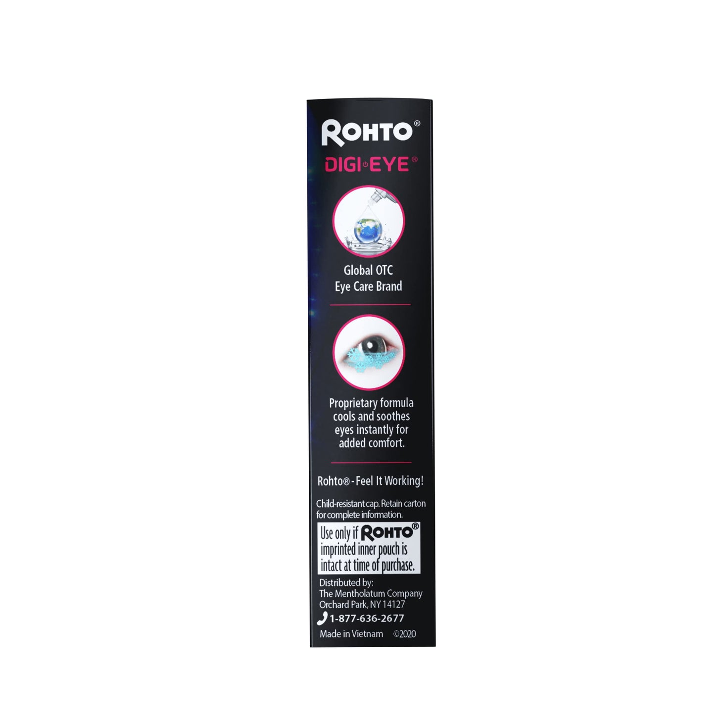 Rohto Digi-Eye Cooling Eye Drops for Digital Eye Strain, 0.4 Fl Oz (Pack of 2)