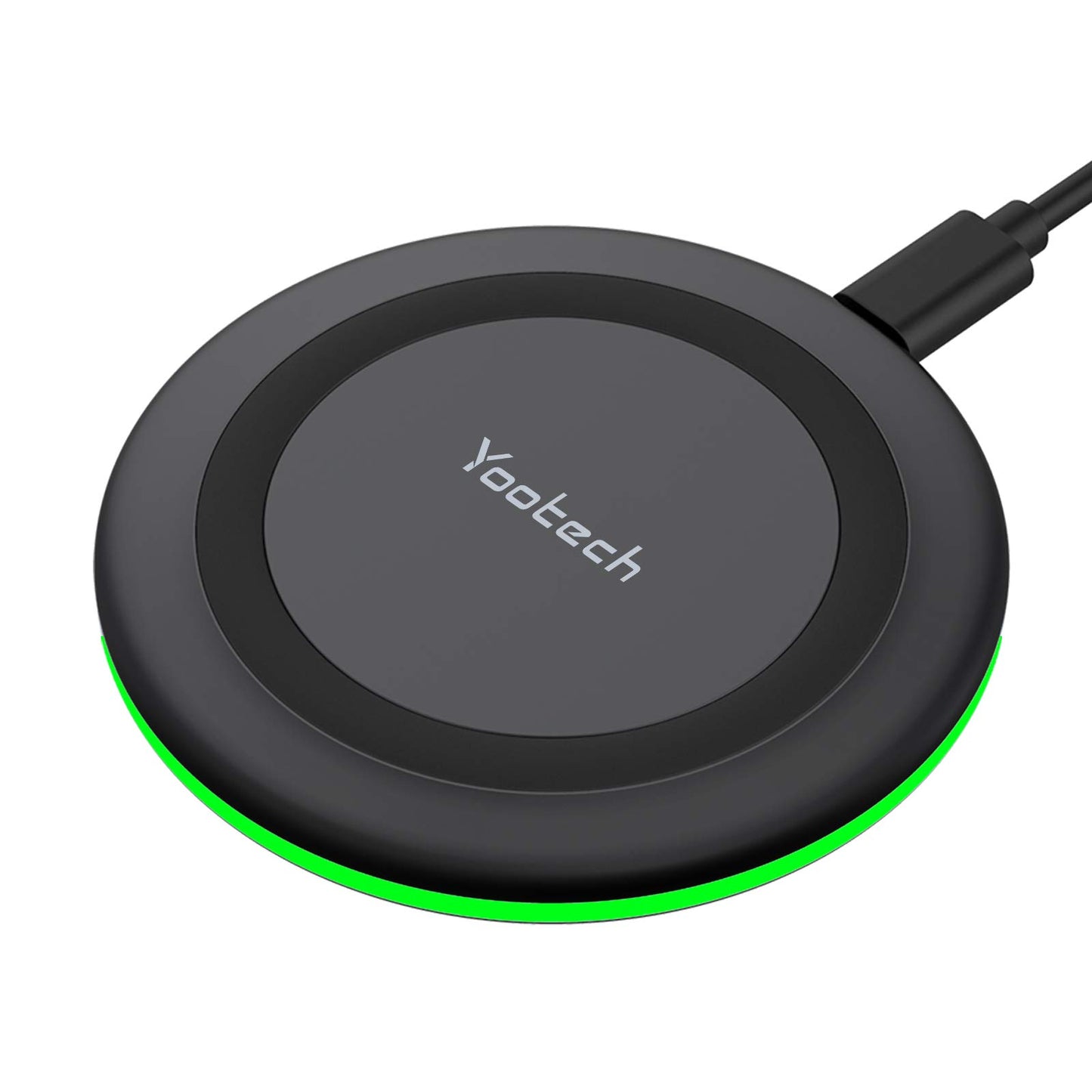 Yootech Wireless Charger,10W Max Fast Wireless Charging Pad Compatible with iPhone 15/15 Plus/15 Pro Max/14/13/SE 2022/12/11/X/8,Samsung Galaxy S22/S21/S20,AirPods Pro 2(No AC Adapter)