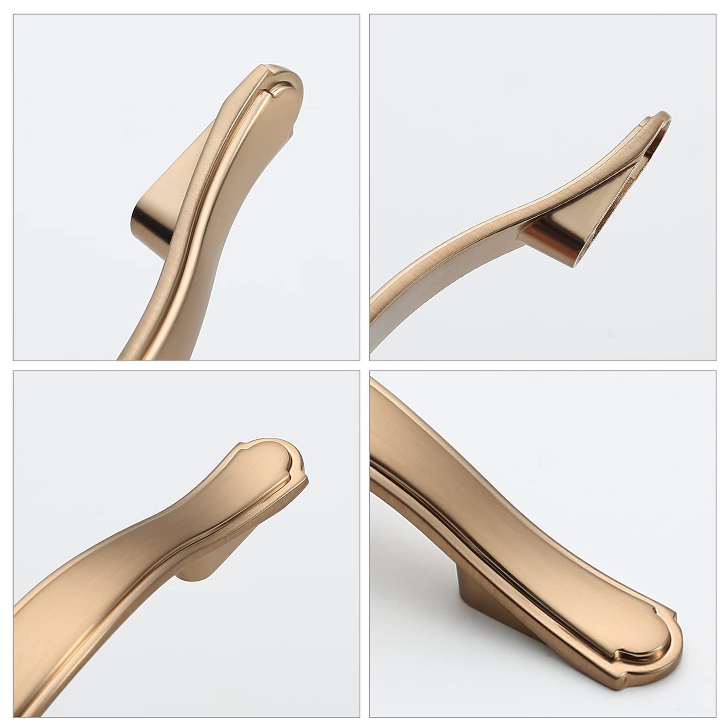 AOOTOCH 10 Pack Champagne Bronze Kitchen Cabinet Handles 3 Inch Cabinet Pulls Cabinet Hardware Drawer Handles for Cabinet Dresser and Cupboard