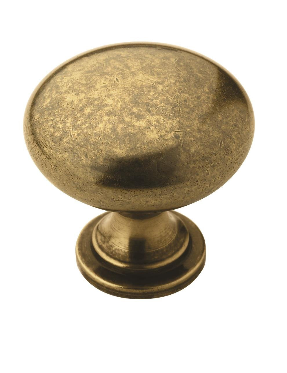 Amerock | Cabinet Knob | Burnished Brass | 1-1/4 inch (32 mm) Diameter | Edona | 1 Pack | Drawer Knob | Cabinet Hardware