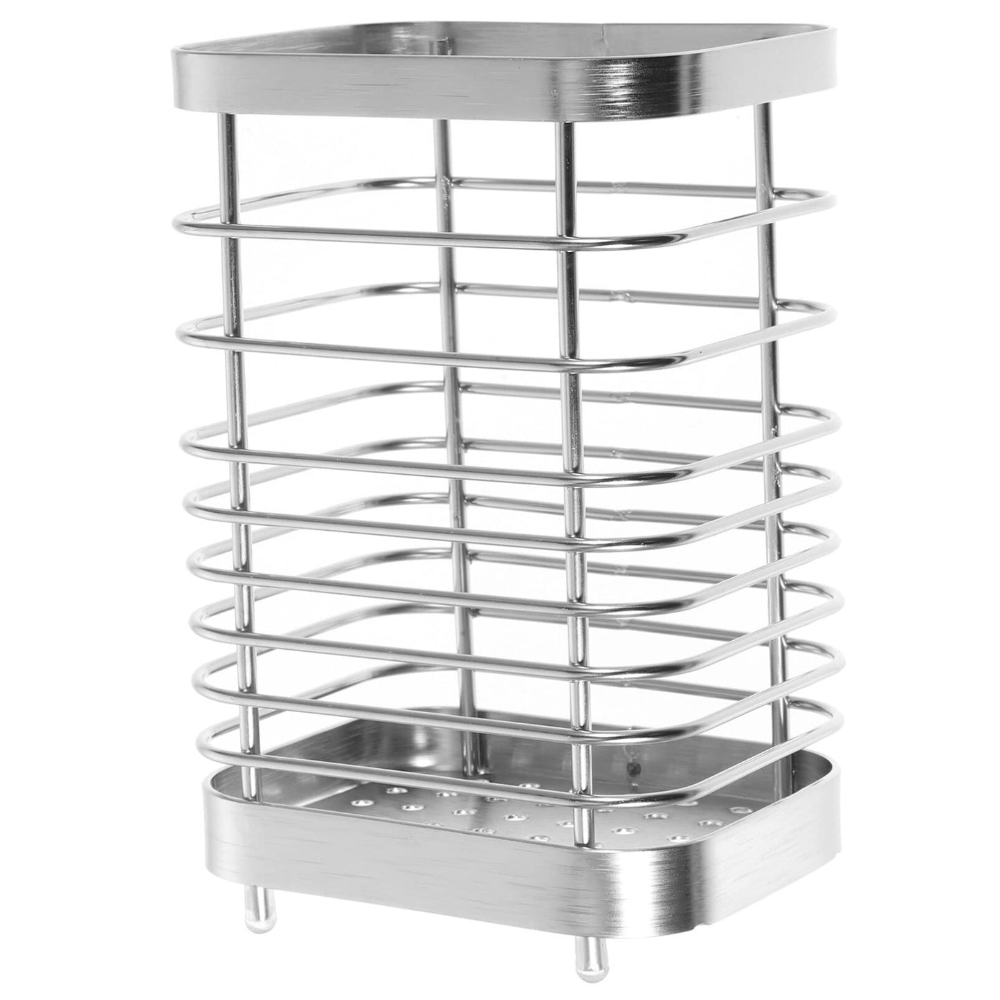 Kichvoe Kitchen Utensil Wire Utensil Holder Metal Kitchen Cooking Utensil Holder Wire Silverware Flatware Drying Rack Table Utensil Crock Organizer For Spatula Spoon Utensil Organizer