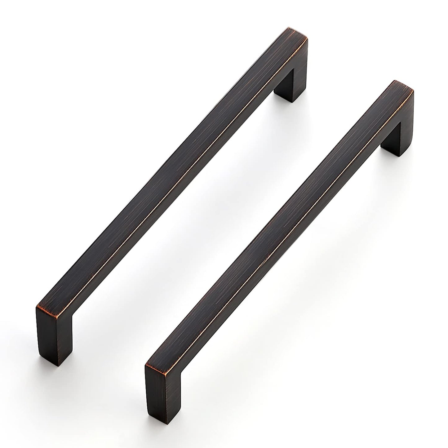 Ravinte 30 Pack Solid 5 Inch Center to Center Slim Square Bar Drawer Handles Kitchen Cabinet Handles Oil-Rubbed Bronze Drawer Pulls Kitchen Cabinet Hardware Kitchen Handles Cabinet Pulls