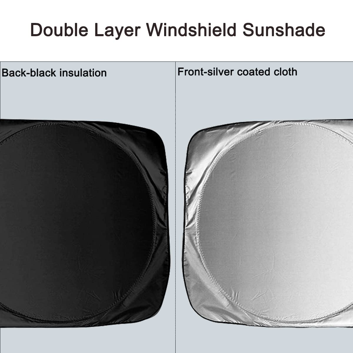 XHRING Windshield Sun Shade for Mercedes Benz C C300 A B E E350 GLA GLB GLK CLA CLK SLC SLK Class Accessories, Car Front Window Sunshade Sun Visor Shield for Mercedes Benz Maybach GLS600 GLA 250