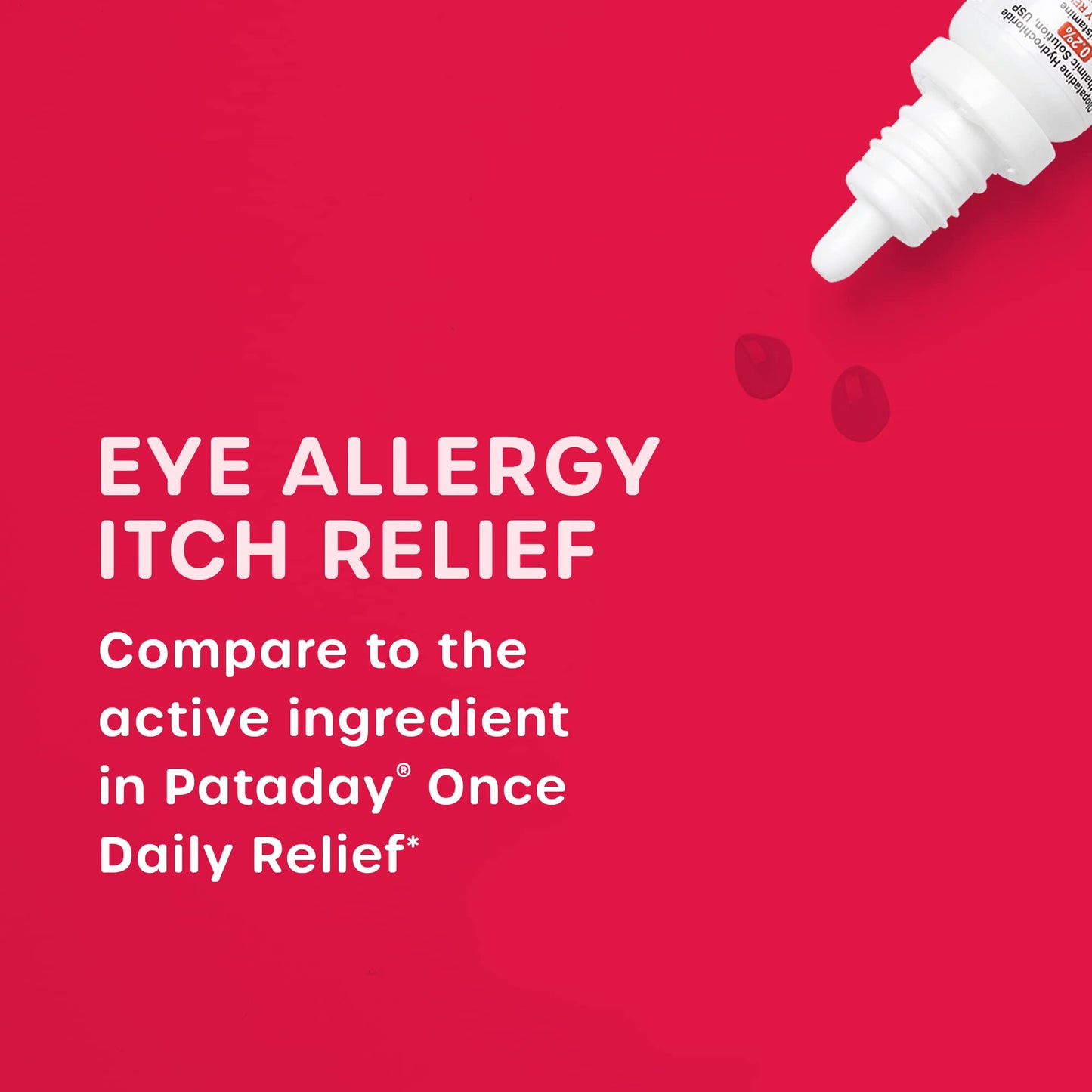 HealthCareAisle Eye Allergy Itch Relief - Olopatadine Hydrochloride Ophthalmic Solution USP, 0.2% - 2.5mL (Twin Pack), Eye Allergy Drops