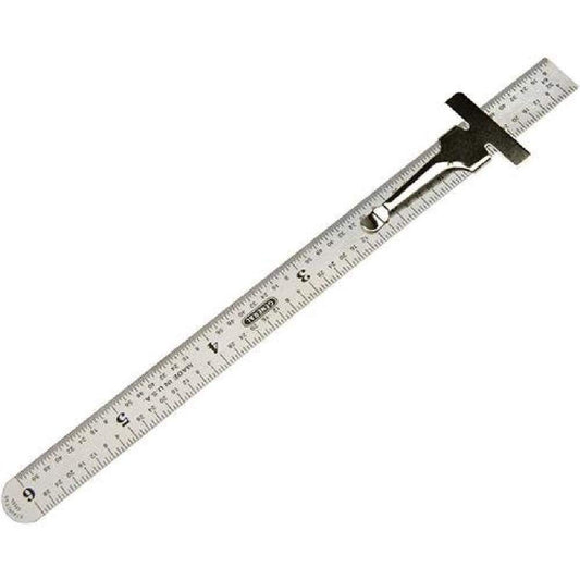 General Tools 300/1 6-Inch Flex Precision Stainless Steel Ruler, Chrome