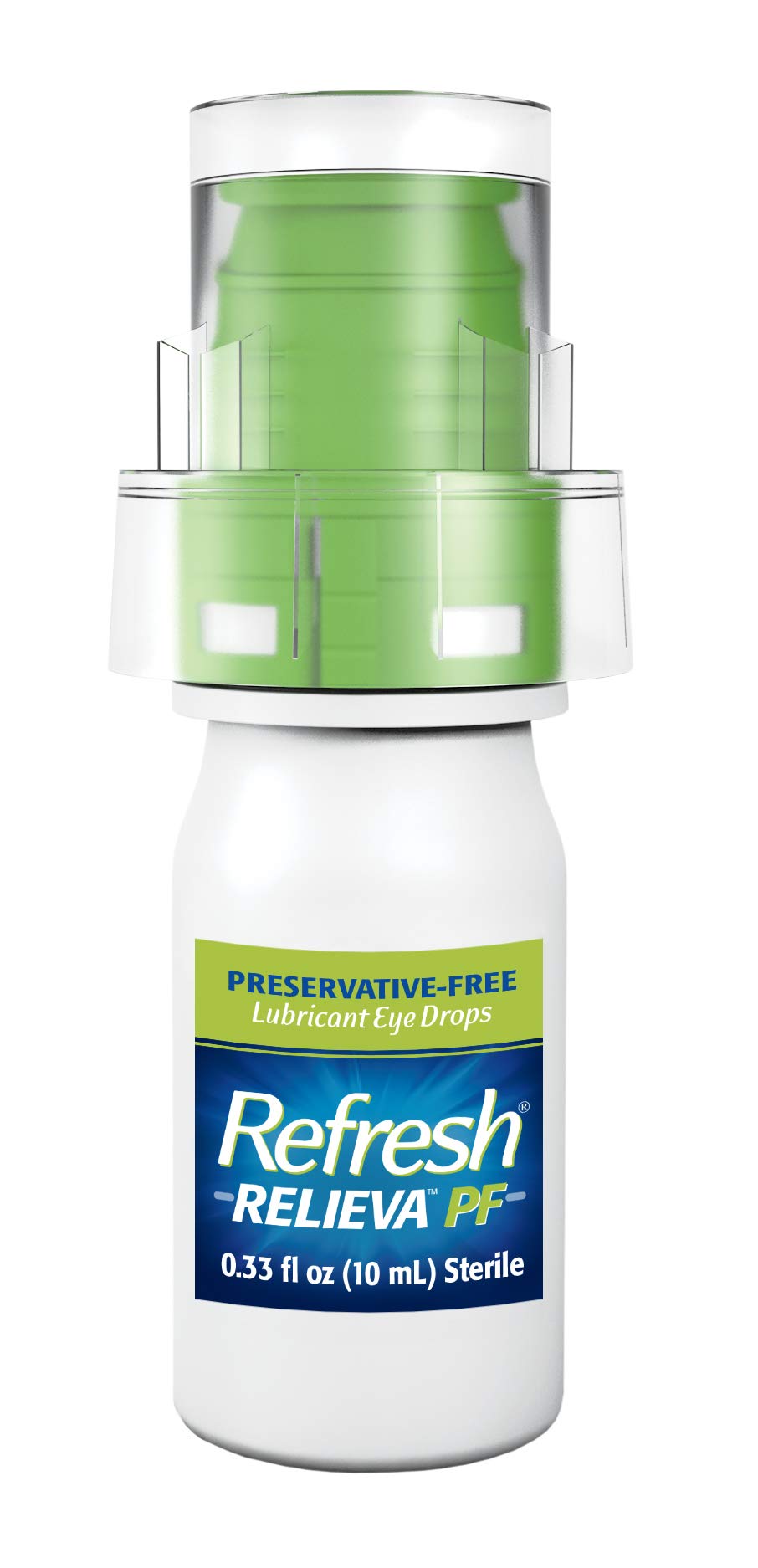 Refresh Relieva Preservative-Free Lubricant Eye Drops, 0.33 Fl Oz (Pack of 1), Packaging May Vary