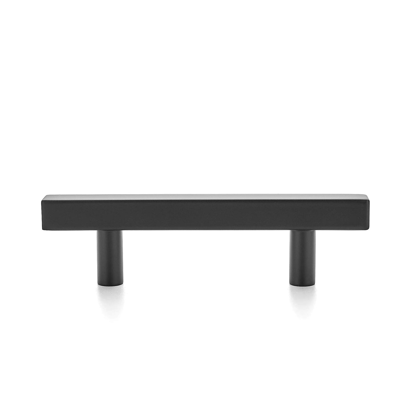 Ravinte 1 Pack 5 inch Square Cabinet Pulls Matte Black Stainless Steel Kitchen Drawer Pulls Cabinet Handles 5”Length, 3” Hole Center