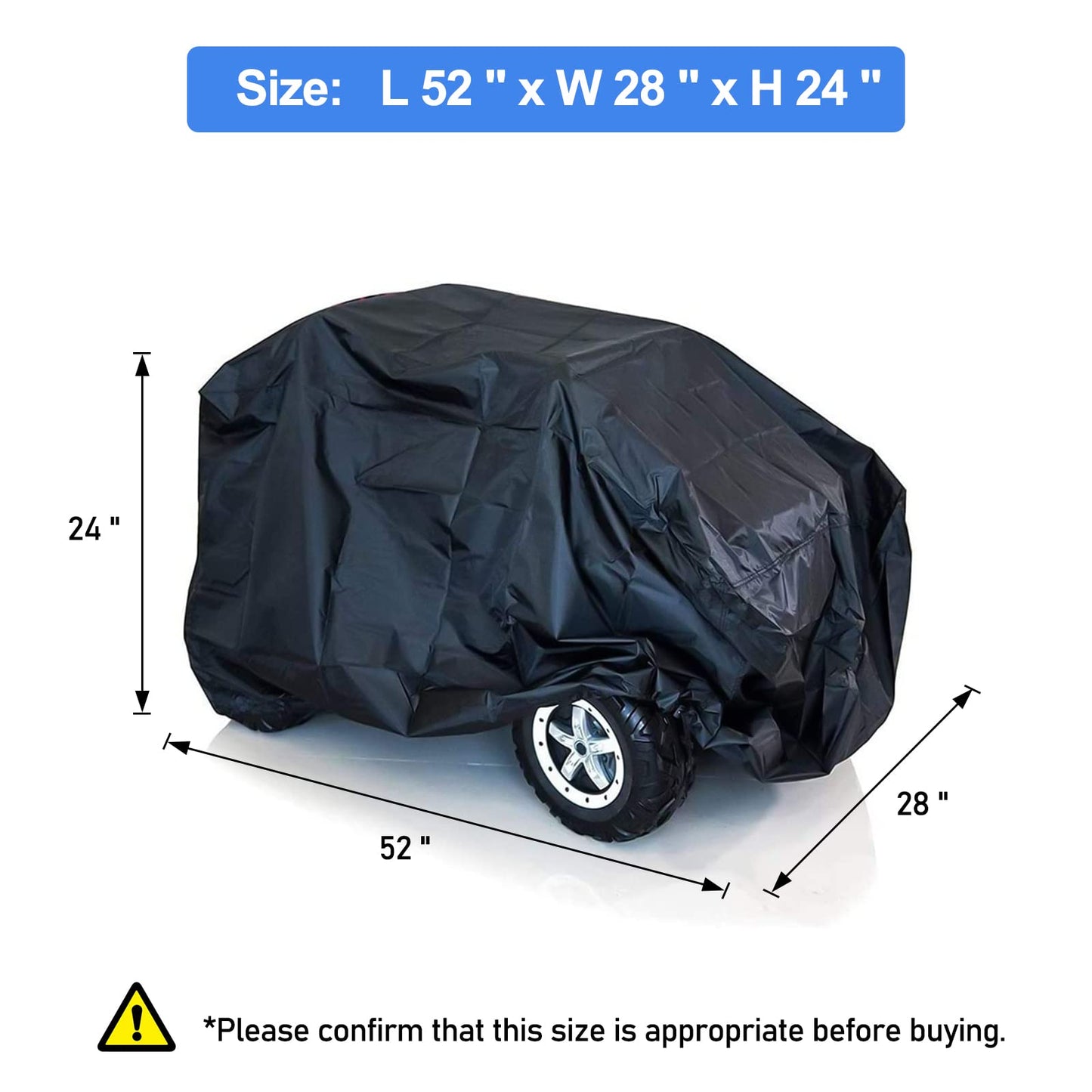 tonhui Kids Ride-On Toy Car Cover, Outdoor Wrapper Resistant Protection for Electric Battery Powered Children Wheels Toy Vehicles - Universal Fit, Water Resistant