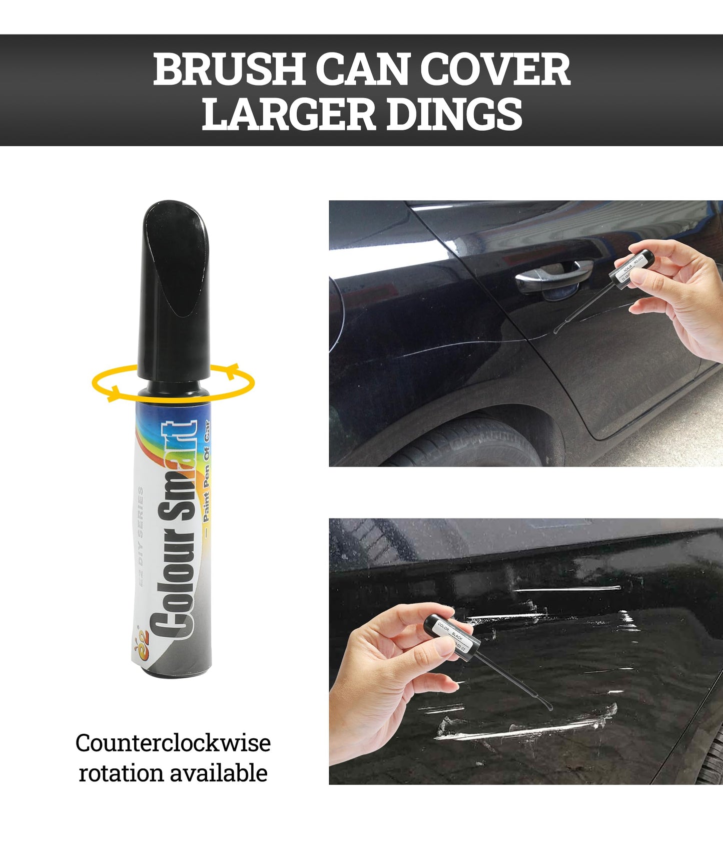 Zlirfy Car Touch Up Paint Fill Paint Pen,Automotive Paint,Touch Up Paint for Cars,Quick And Easy Car Scratch Repair Pen,Car Remover Scratch Repair Paint Pen Clear Painting Pen for Erase Car Scratches (Black)