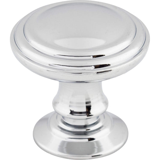 Top Knobs TK320PC Chareau Collection 1-1/4" Reeded Knob, Polished Chrome