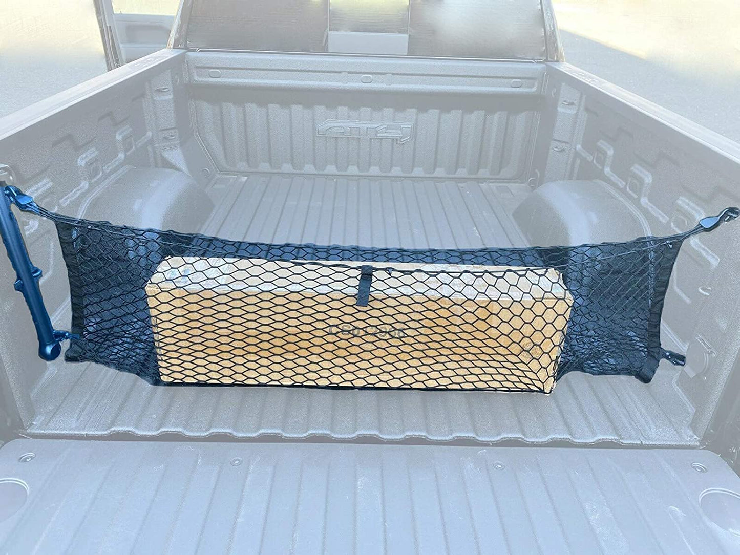 Envelope Style Trunk Mesh Cargo Net for Chevy Silverado Accessories 2013-2023 - Premium Trunk Organizers and Storage for Pickup Truck Bed