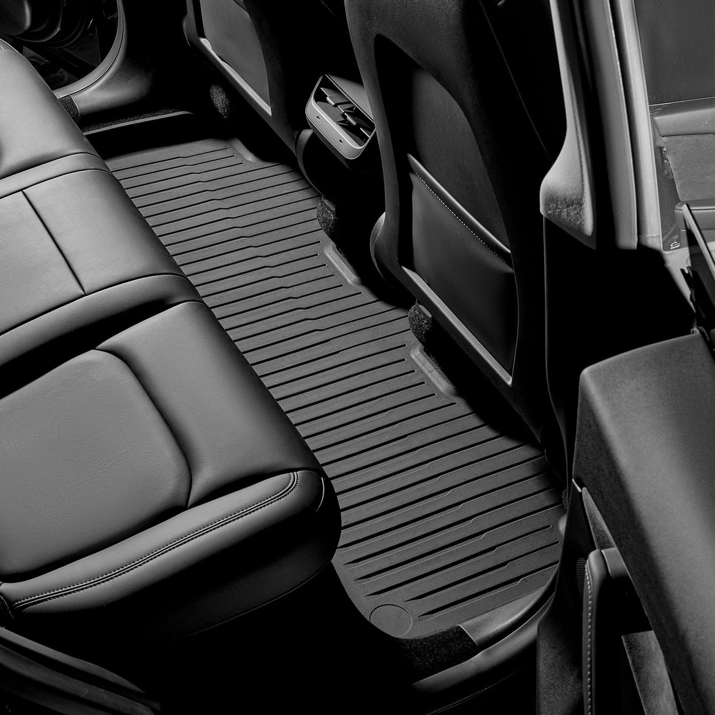 Maysoo Floor Mats For Tesla Model Y 2020-2023 5 Seats For All Weather TPE Cargo Liner Accessories (1st & 2nd Row)