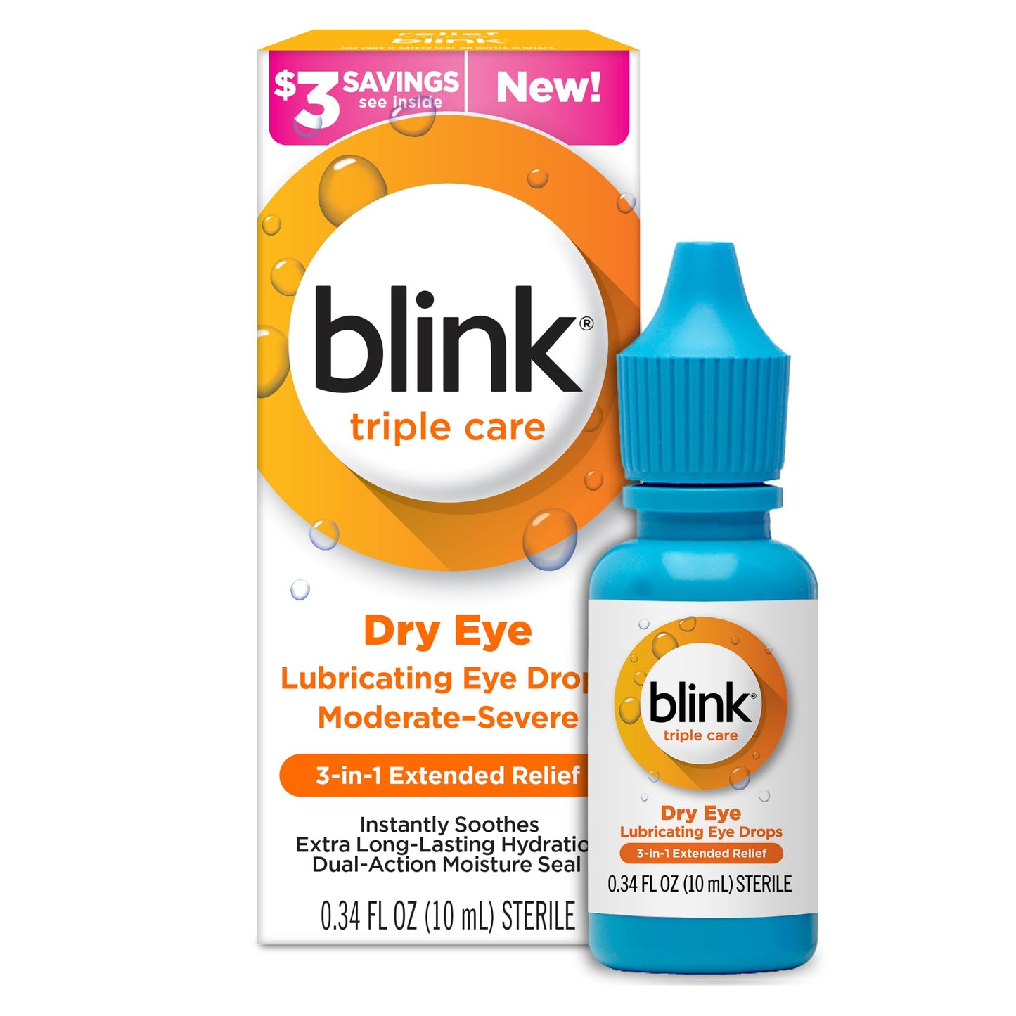 Blink® Triple Care Lubricating Eye Drops 0.34 fl oz (10 mL