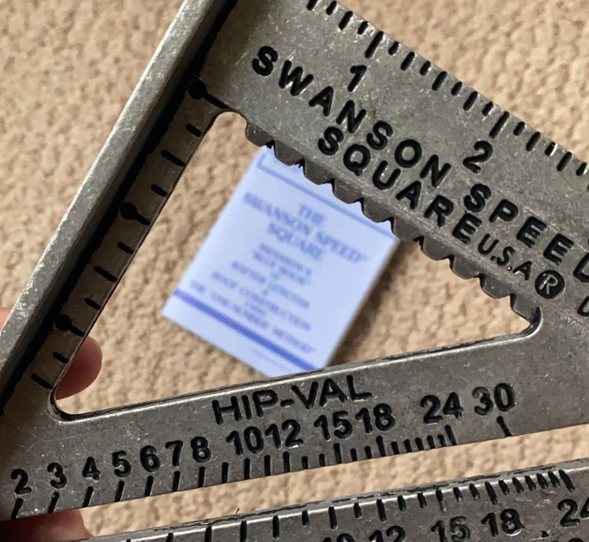 SWANSON Tool Co S0101 7 Inch Speed Square, Blue