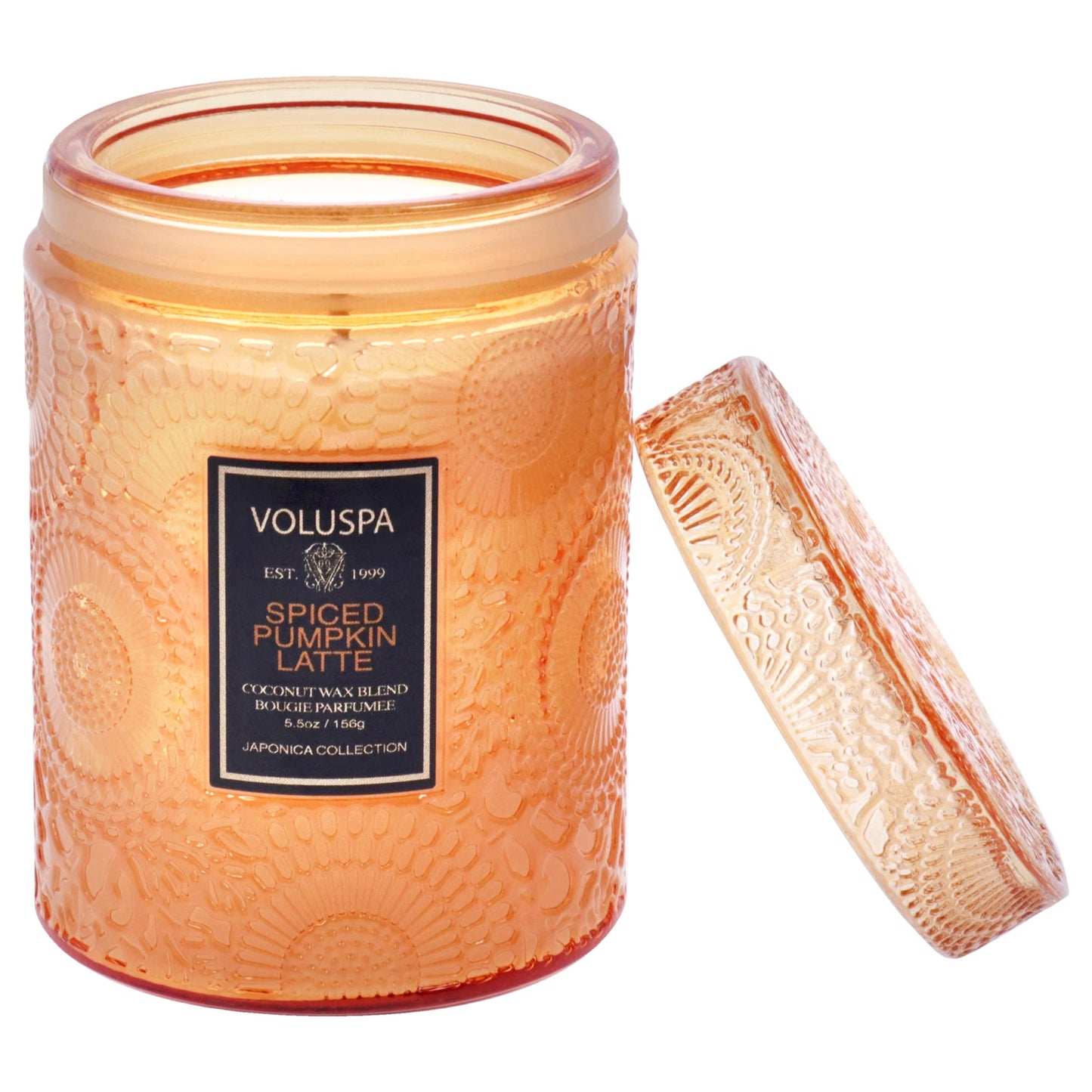 Spiced Pumpkin Latte - Small by Voluspa for Unisex - 5.5 oz Candle