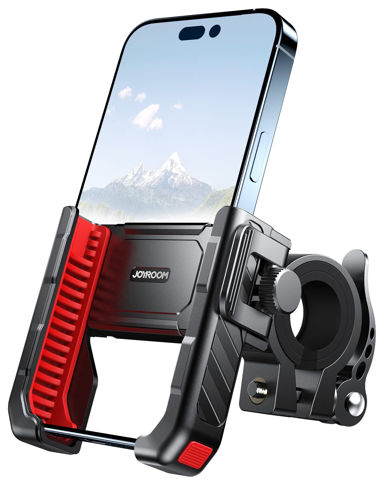 JOYROOM Motorcycle Bike Phone Mount Holder: Bicycle Handlebar Cell Phone Mount - Stroller Scooter Phone Clip for iPhone Samsung Galaxy 4.7''-7'' Smartphone - Mountain Dirt Bike Motorcycle Accessories