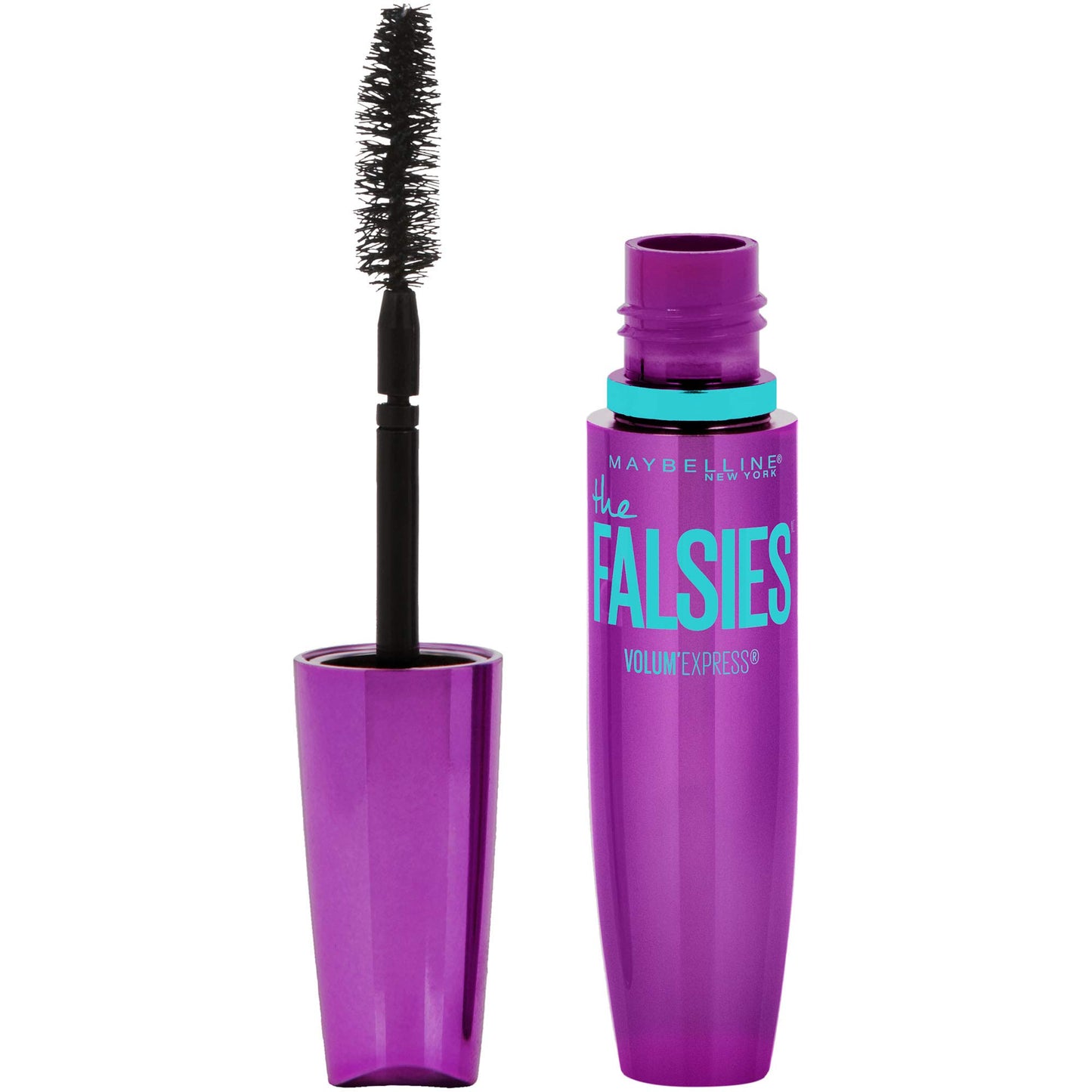 Maybelline New York Volum' Express Falsies Volumizing, Washable Mascara, Blackest Black, 1 Count