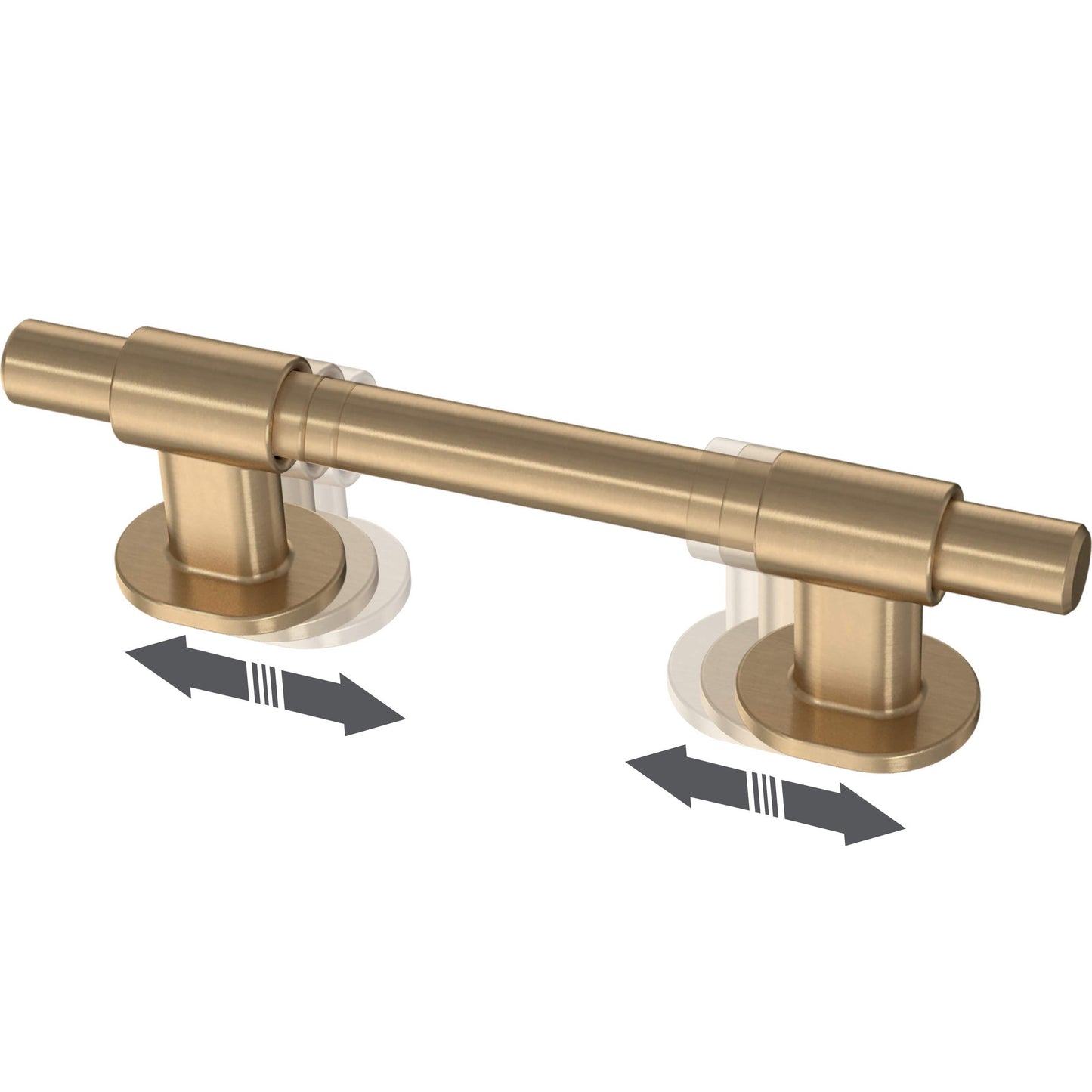 Franklin Brass Bar Adjusta-Pull™ Cabinet Pull, Champagne Bronze, 1-3/8" to 4" (35mm/102mm) Drawer Handle, 5 Pack, P44364-CZ-B