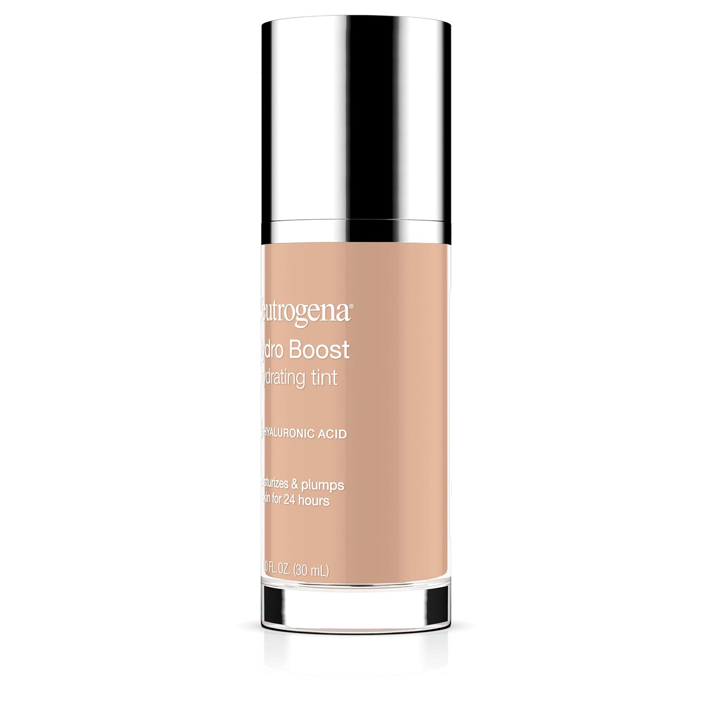 Neutrogena Hydro Boost Hydrating Tint with Hyaluronic Acid, Lightweight Water Gel Formula, Moisturizing, Oil-Free & Non-Comedogenic Liquid Foundation Makeup, 30 Buff Color, 1.0 fl. oz