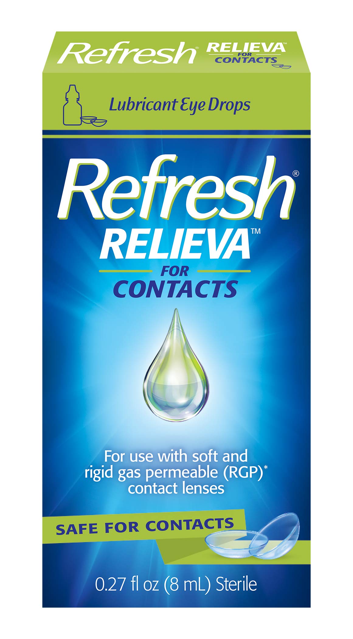 Refresh Relieva for Contacts Lubricant Eye Drops, 0.27 Fl Oz Sterile