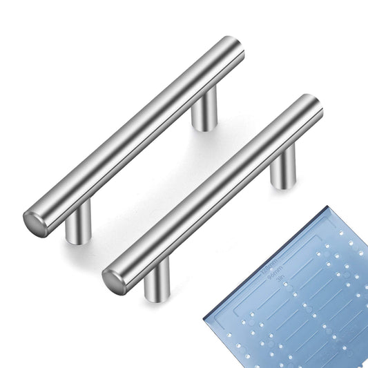 Ravinte 25 Pack | 6'' Cabinet Pulls Brushed Nickel Stainless Steel Kitchen Drawer Pulls Cabinet Handles 6”Length, 3-3/4” Hole Center with Mounting Template