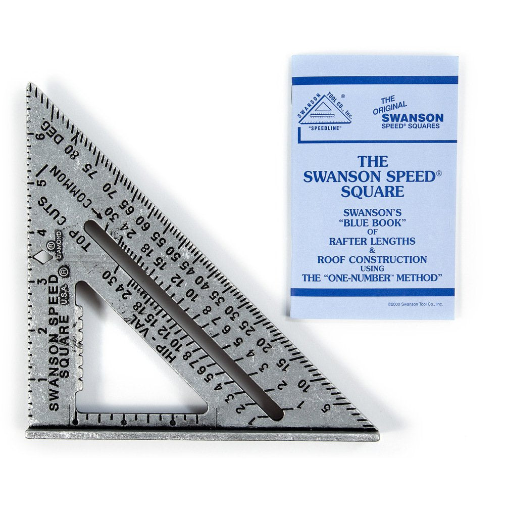 SWANSON Tool Co S0101 7 Inch Speed Square, Blue