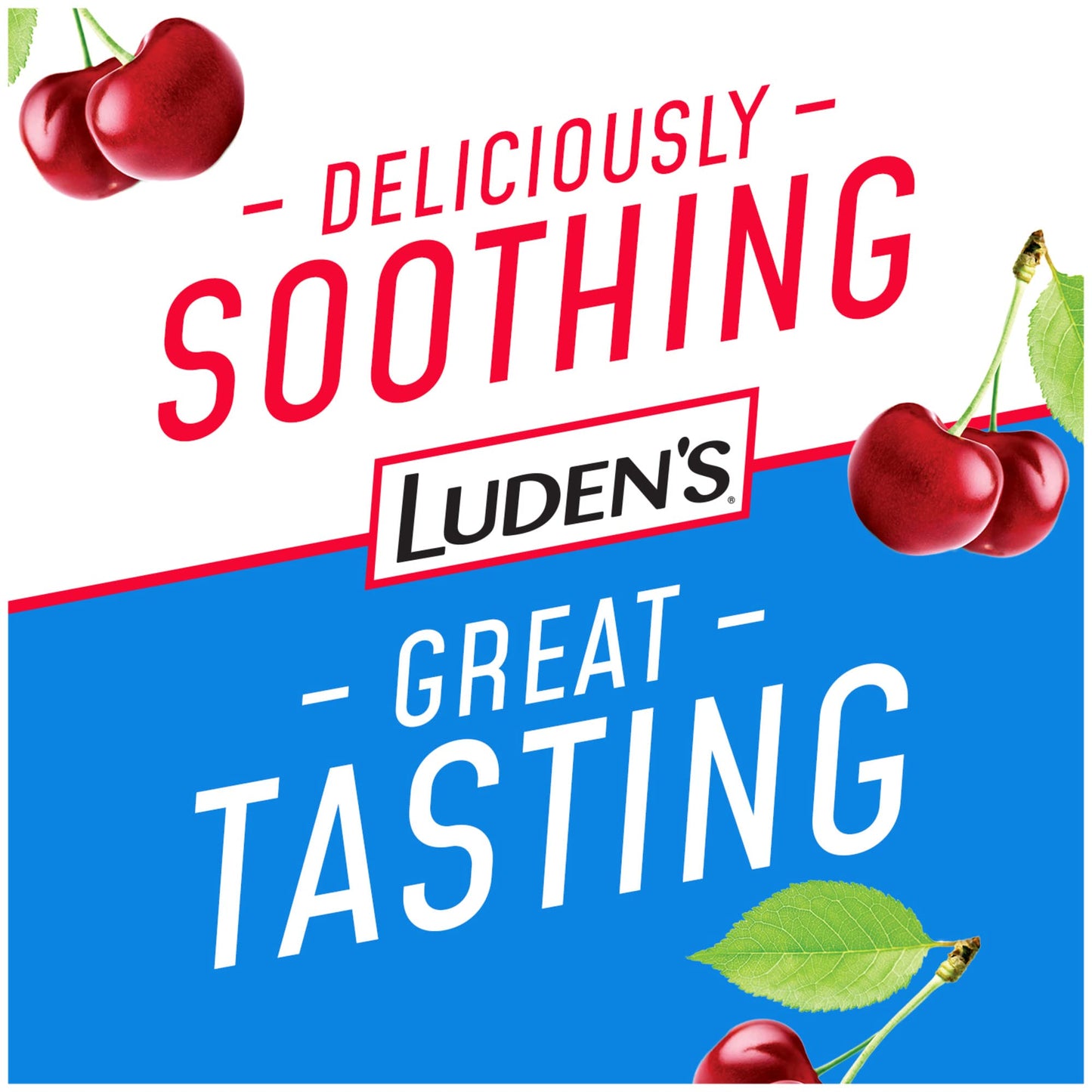 Luden's Sugar Free Wild Cherry Throat Drops, Sore Throat Relief, 75 Count