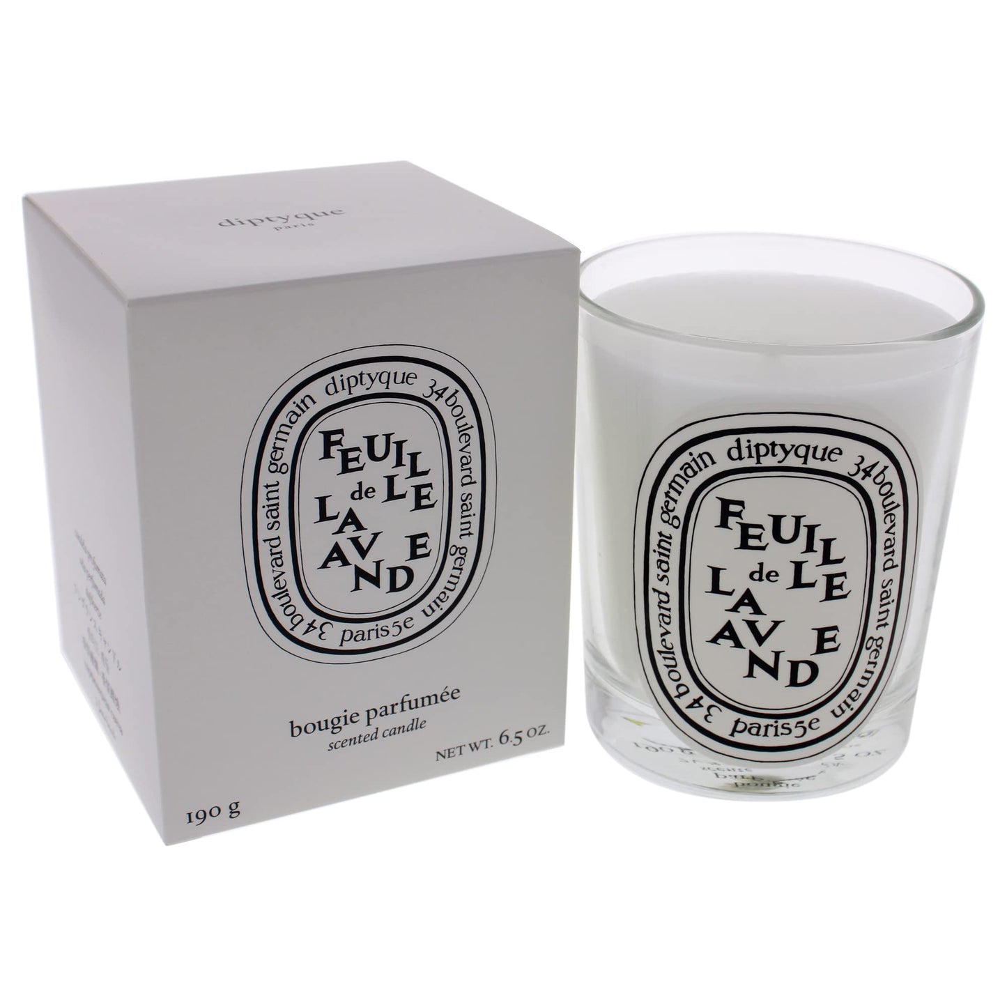 Diptyque Feuille de Lavande Candle-6.5 oz.,Lavender,I0088712