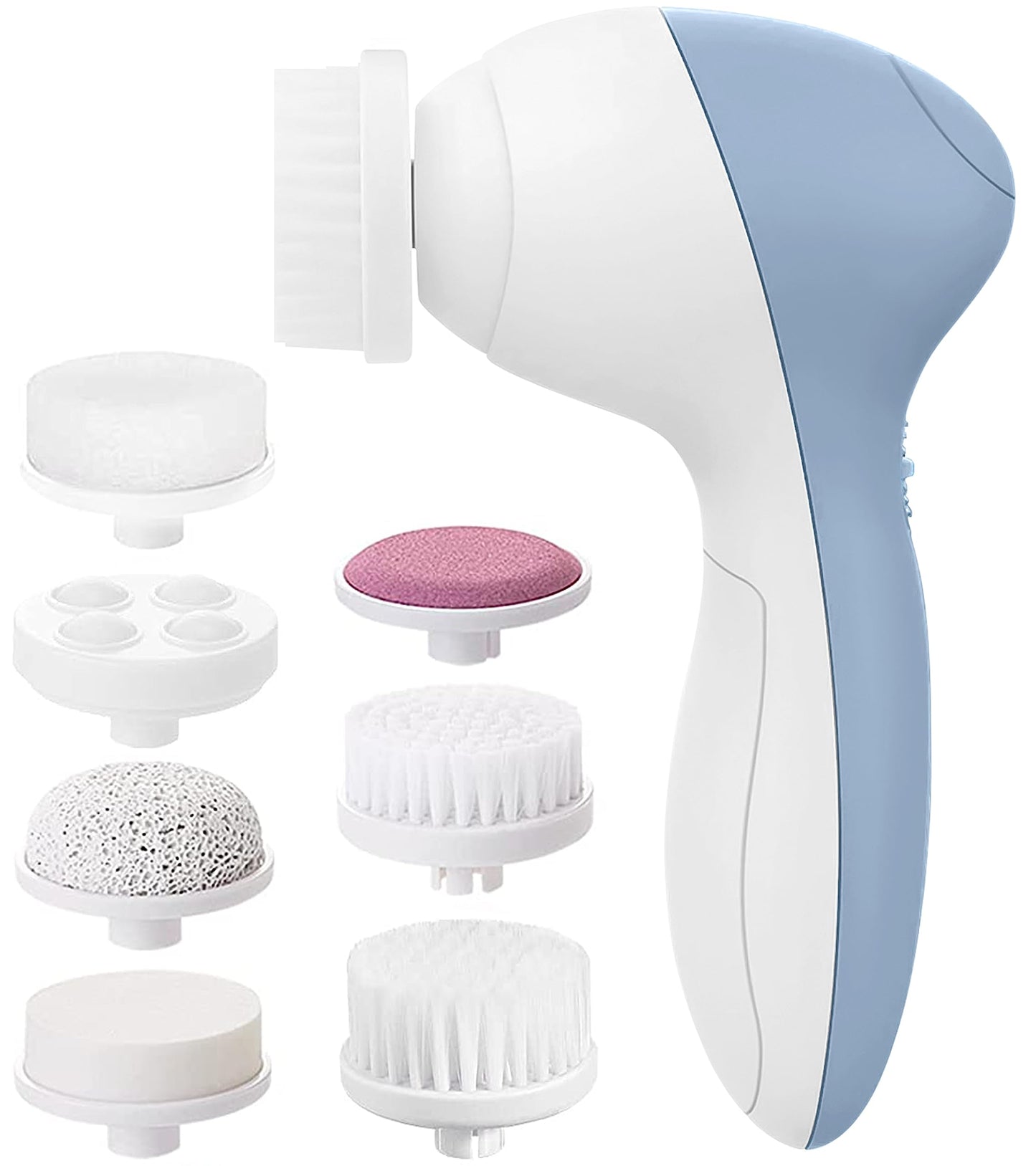 Face Scrubber | Facial Cleansing Brush Exfoliator Skin Care Beauty Products Powered Electric Wash Exfoliating Skincare Women Spin Cleanser Tools Cleaning Scrub Washer Self Care (Topaz)