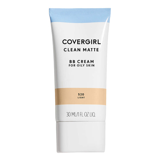 COVERGIRL - Clean Matte BB Cream, Oil-Free, Long-Lasting, Sensitive Skin, Lightweight, 100% Cruelty-Free