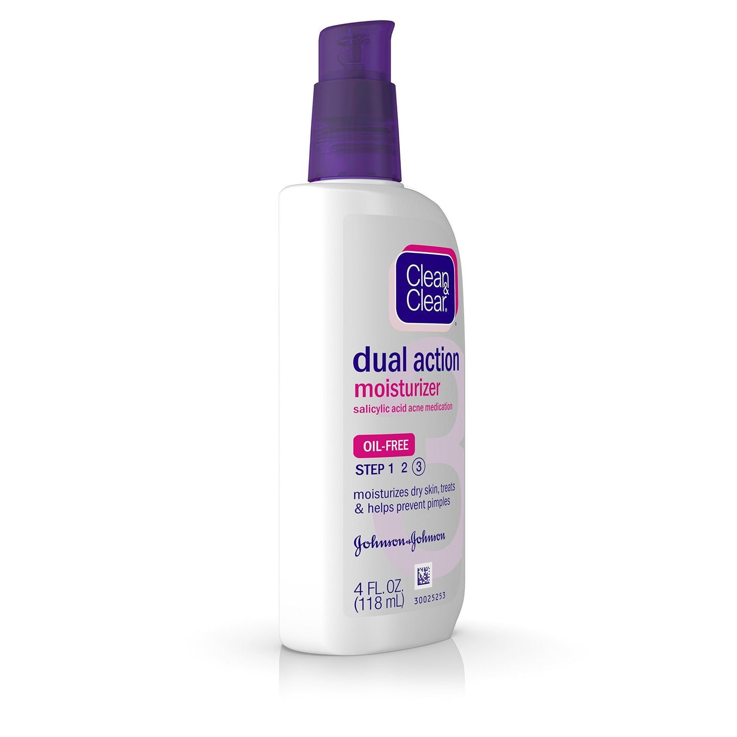 Clean & Clear Essentials Dual Action Oil-Free Facial Moisturizer, Salicylic Acid Acne Treatment with Pro-Vitamin B5 Moisturizes While Treating Acne & Helping to Prevent Pimples, 4 fl. oz