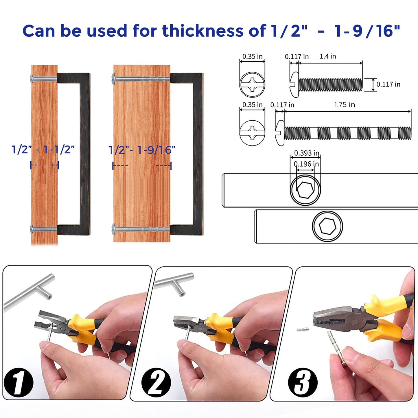 Ravinte 30 Pack Solid 5 Inch Center to Center Slim Square Bar Drawer Handles Kitchen Cabinet Handles Oil-Rubbed Bronze Drawer Pulls Kitchen Cabinet Hardware Kitchen Handles Cabinet Pulls