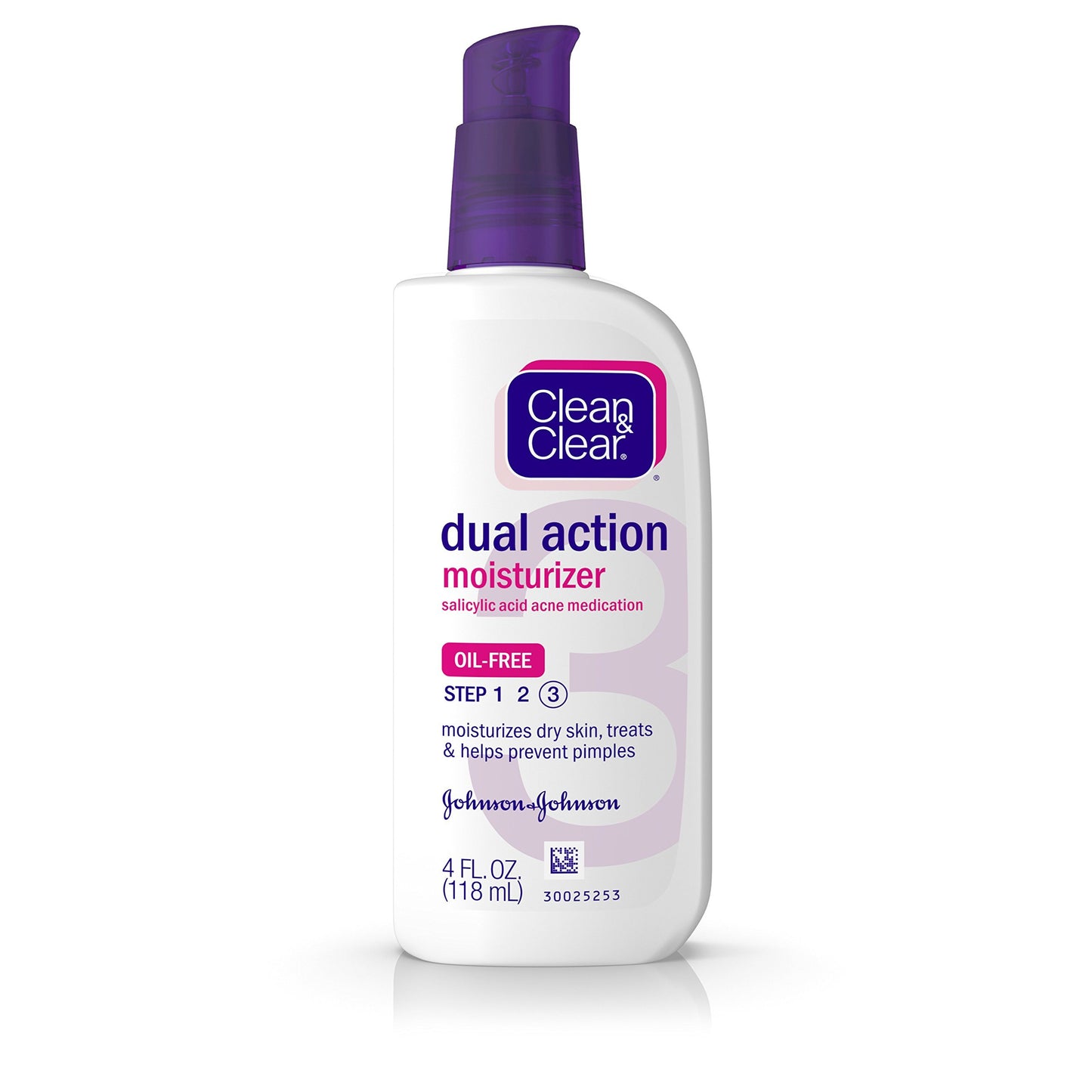 Clean & Clear Essentials Dual Action Oil-Free Facial Moisturizer, Salicylic Acid Acne Treatment with Pro-Vitamin B5 Moisturizes While Treating Acne & Helping to Prevent Pimples, 4 fl. oz