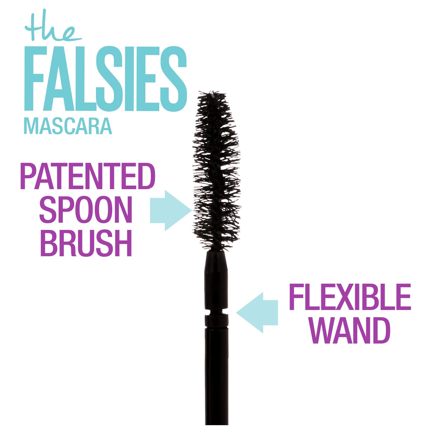 Maybelline New York Volum' Express Falsies Volumizing, Washable Mascara, Blackest Black, 1 Count