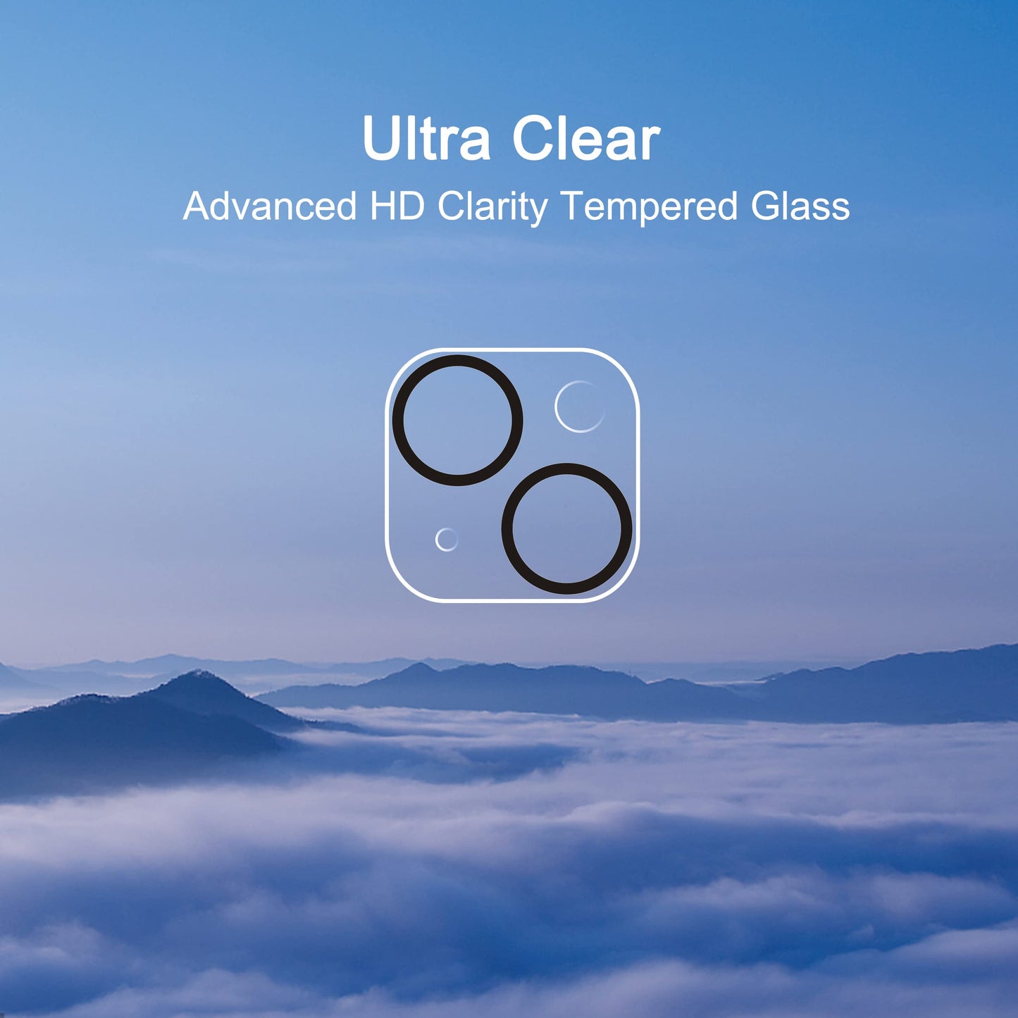 Ailun 3 Pack Camera Lens Protector for iPhone 15/14 6.1" ＆ iPhone 15 Plus/14 Plus 6.7",Tempered Glass,9H Hardness,Ultra HD,Anti-Scratch,Easy to Install,Case Friendly [Does not Affect Night Shots]