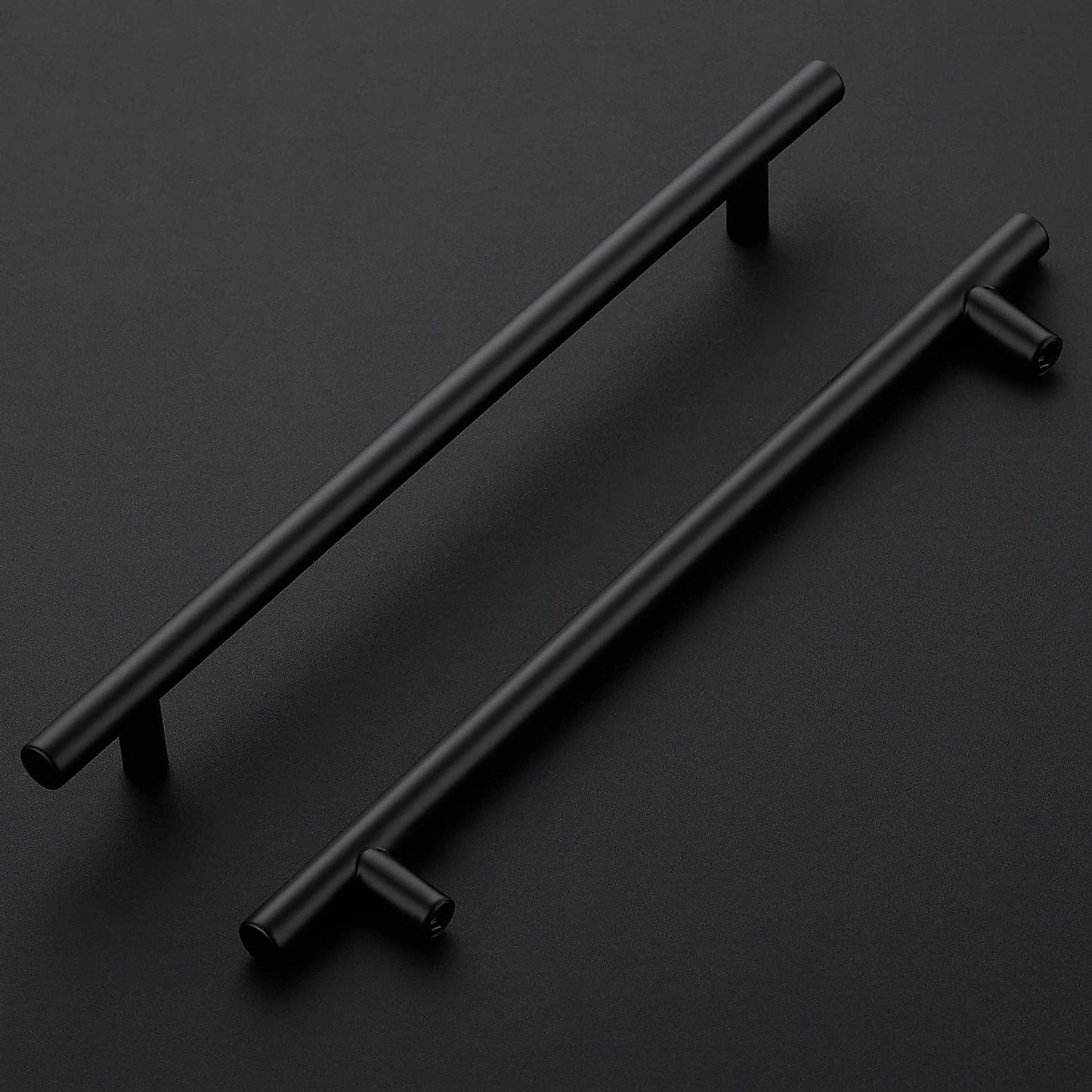 Ravinte Black Cabinet Handles 5 Pack 7-1/2 Inch Cabinet Pulls Matte Black Kitchen Cabinet Handles Modern Drawer Pulls Black Hardware for Kitchen Cabinet