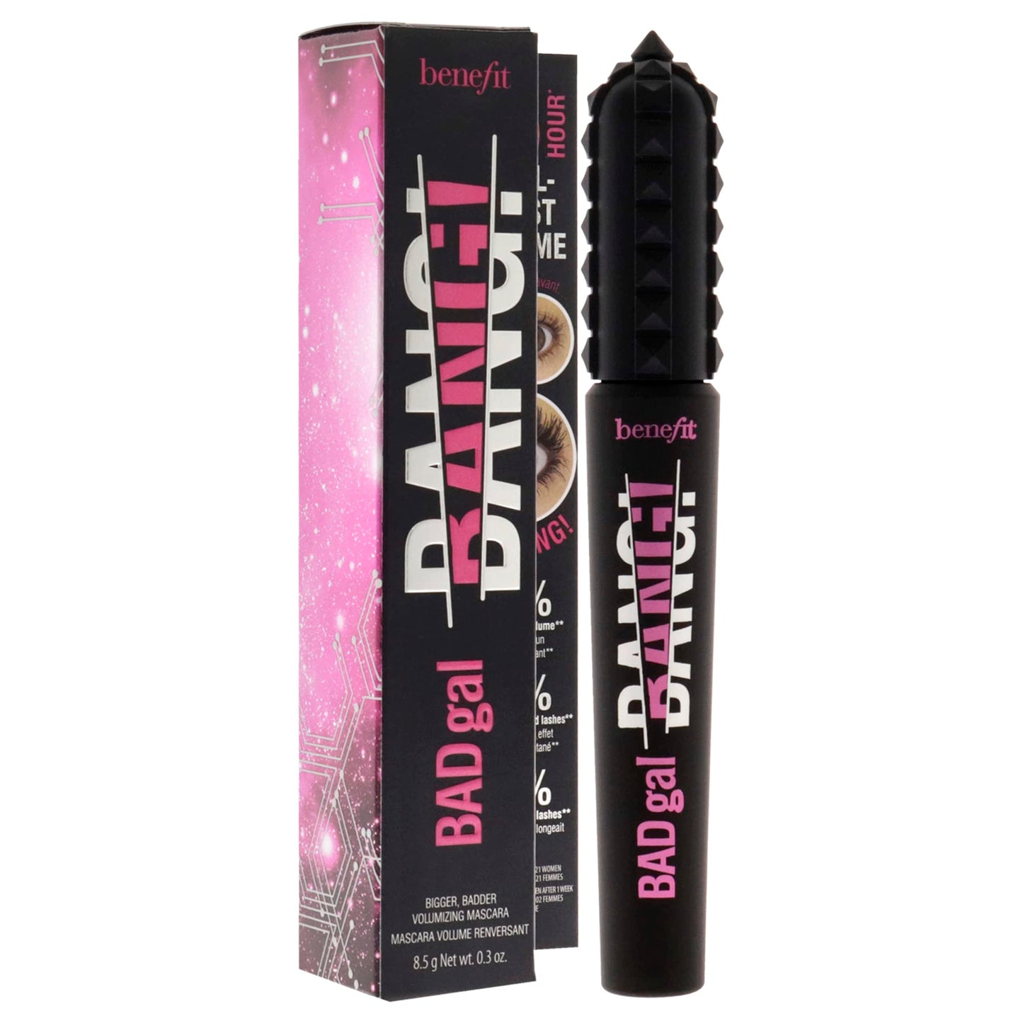 Benefit Bad Gal Bang Volumizing Mascara, Regular Size, 0.3 Fl Oz, Black