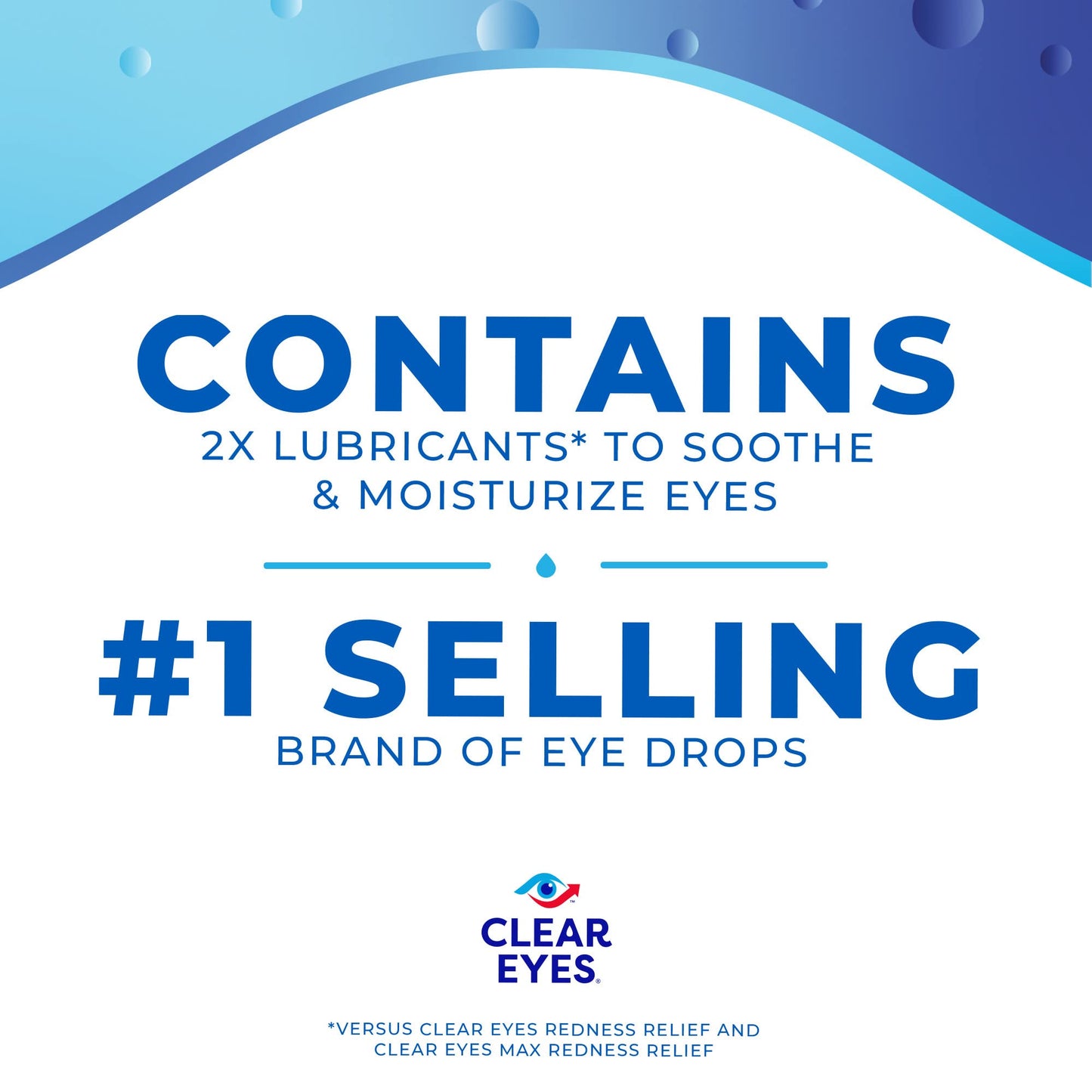 Clear Eyes Triple Relief Eye Drops, Relieves Redness & Calms Irritation, 0.5 Fl Oz