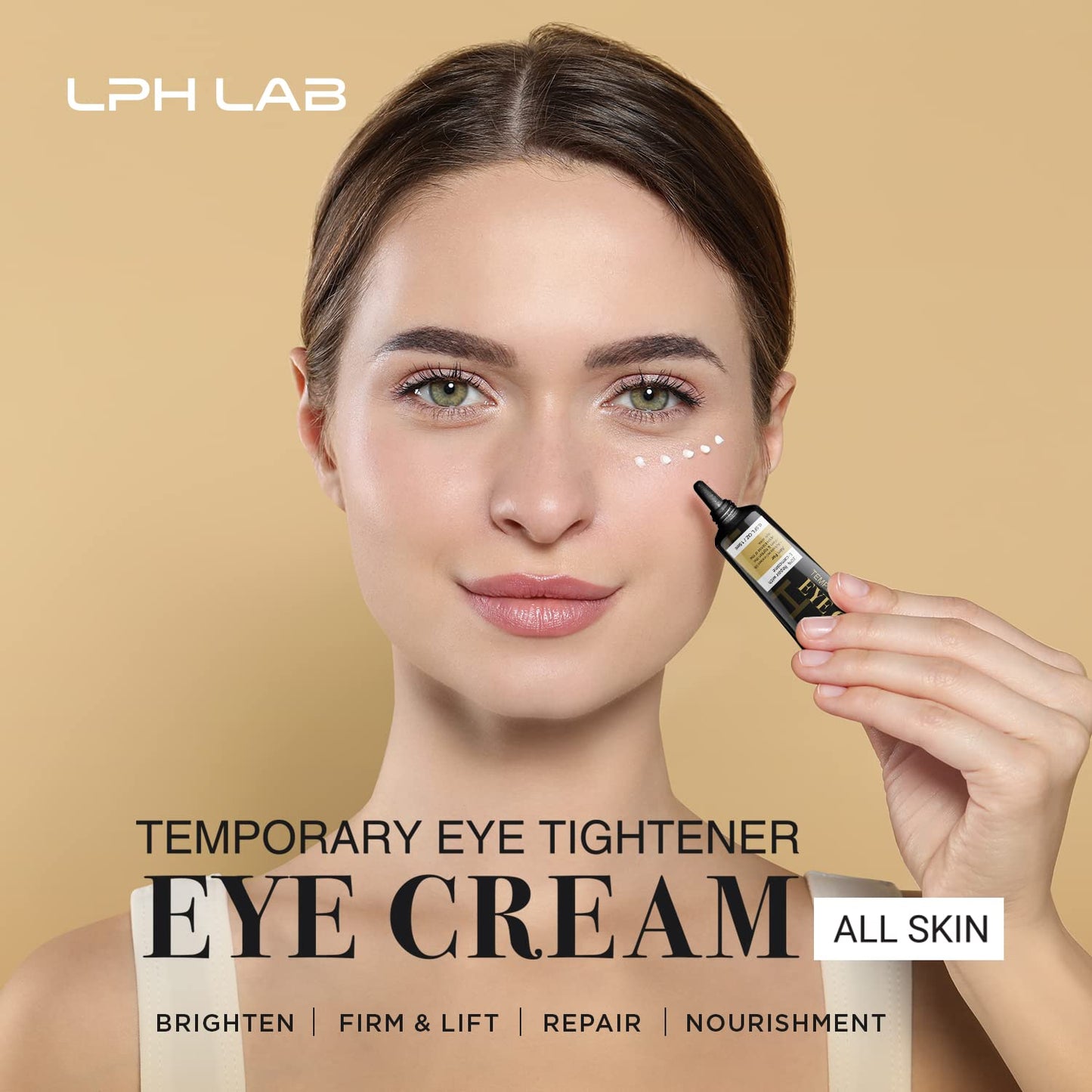 LPH LAB Temporary Eye Tightener Eye Cream, Instant Reduces Under-Eye Bags, Instant Under Eye Serum, Dark Circles & Puffiness, Anti Aging Fine Lines, Firm That Delicate Skin Under Your Eyes 0.5 oz