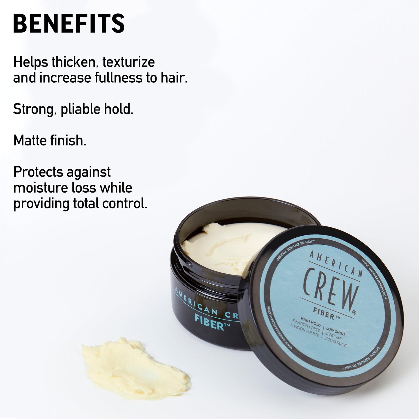 American Crew Men's Hair Fiber, Like Hair Gel with High Hold & Low Shine, 3 Oz (Pack of 1)