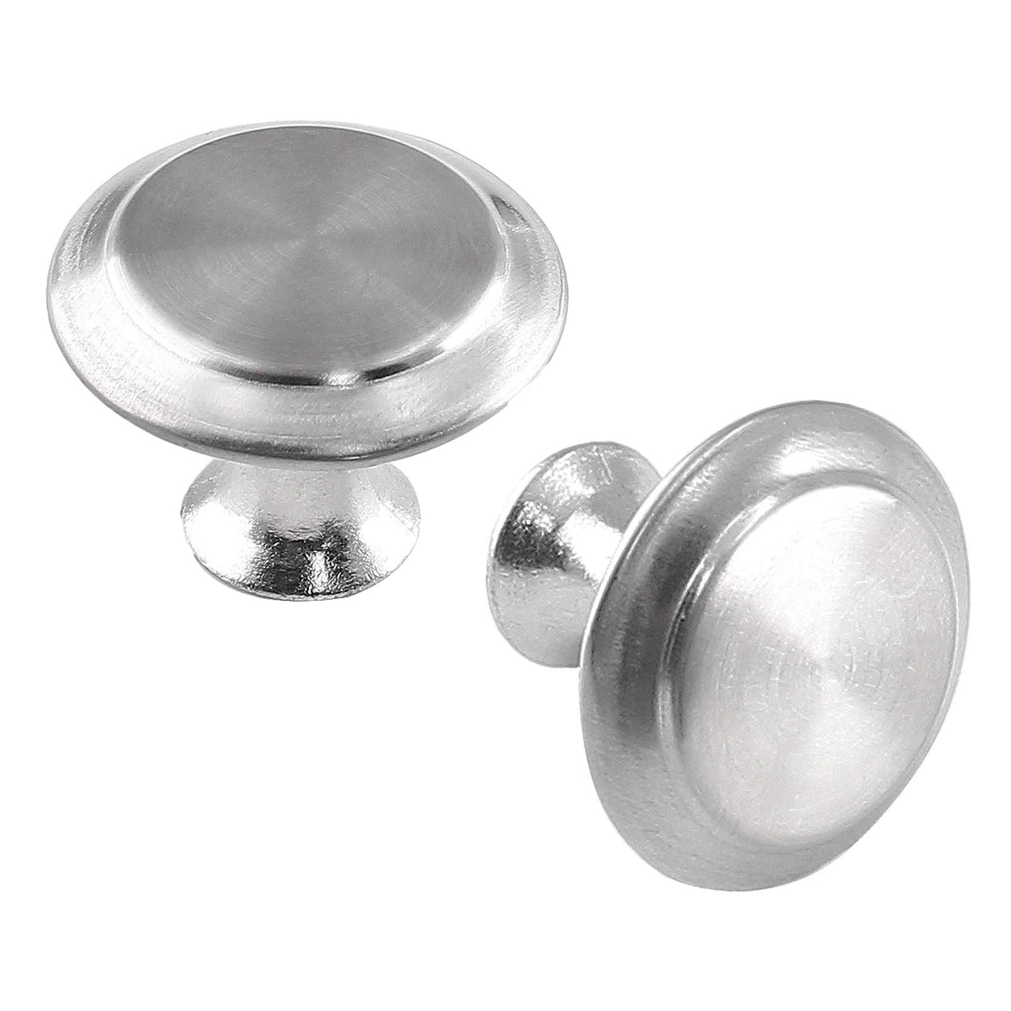 Seimneire 15pcs Round Cabinet Knobs, 1.06 Inch Round Cabinet Pulls Round Drawer Knobs Hardware Round Knobs for Kitchen Cabinet Cupboard Drawer Dresser, Silver