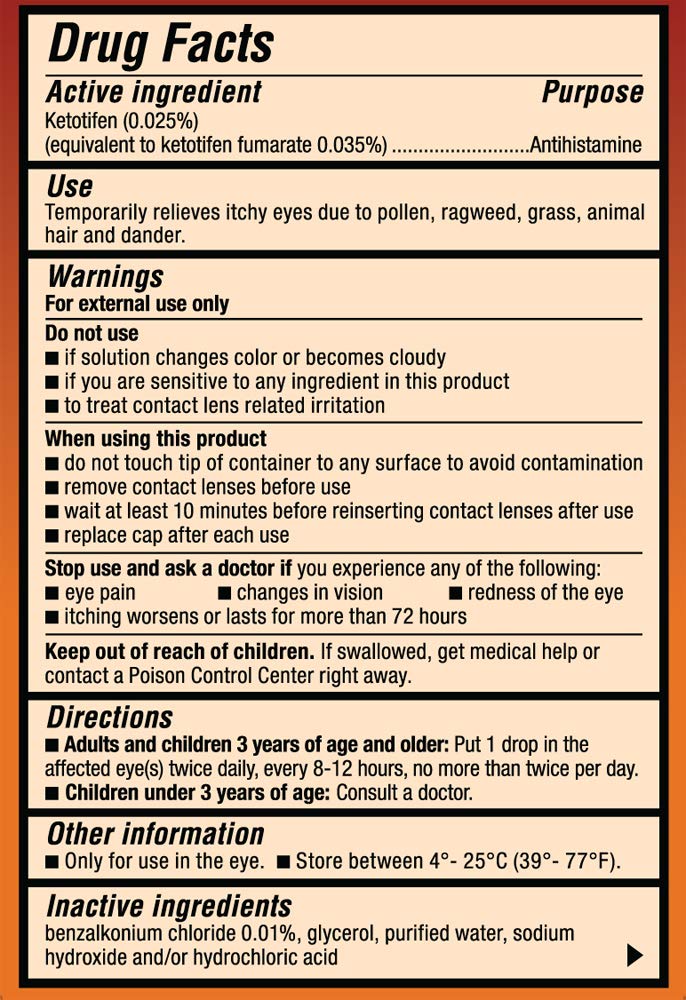 Zaditor Antihistamine Eye Drops, Twin Pack, 5-mL Each, 0.17 Ounce (Pack of 2)