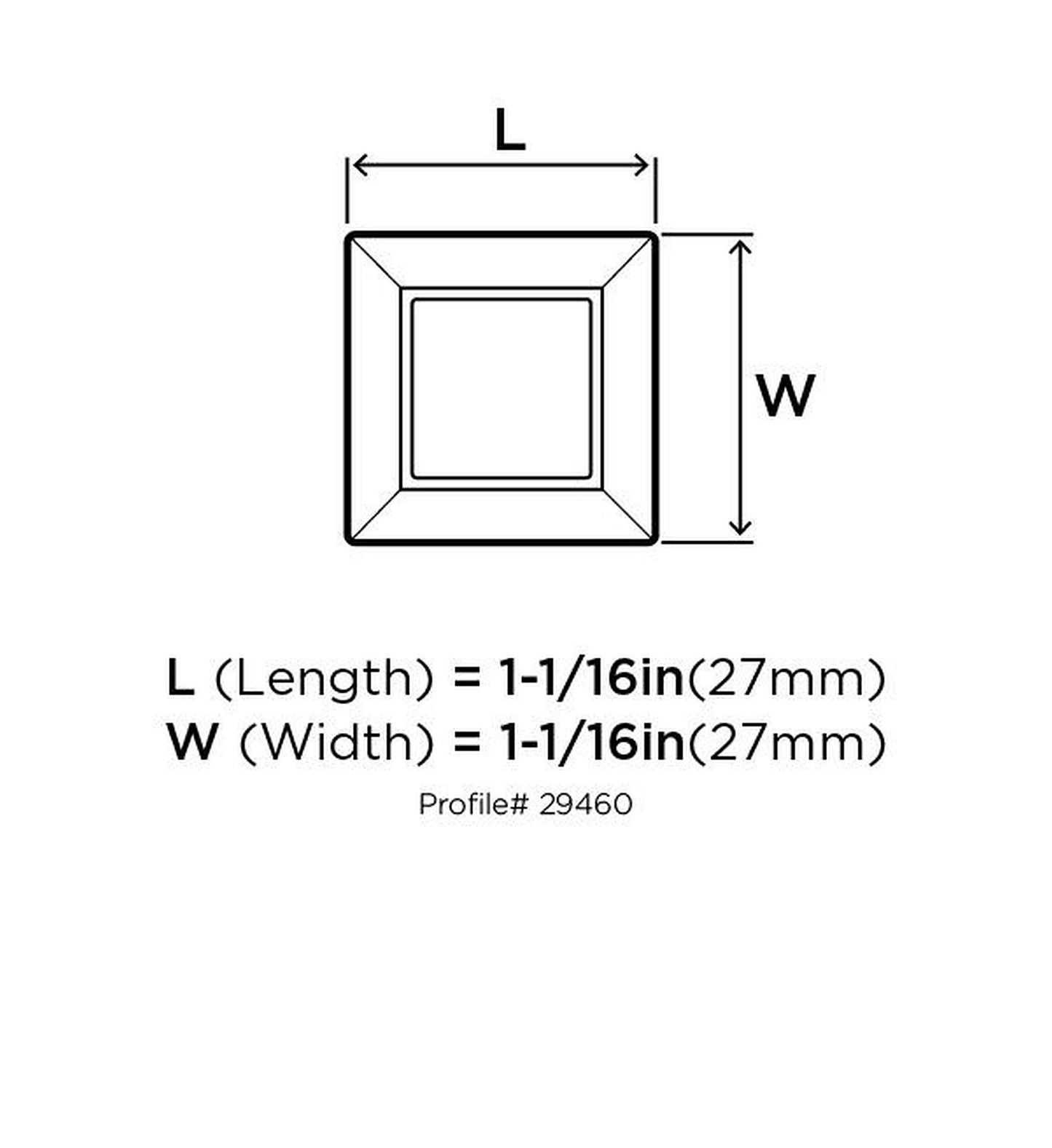 Amerock | Cabinet Knob | Clear/Oil-Rubbed Bronze | 1-1/16 inch (27 mm) Length | Abernathy | 1 Pack | Drawer Knob | Cabinet Hardware