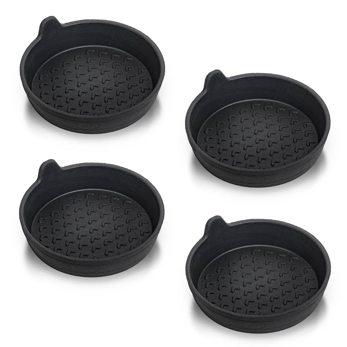 SINGARO Car Cup Holder, 4-Pack Silicone Car Coasters, Universal Non-Slip Recessed Car Interior Accessories (Arrow Black)