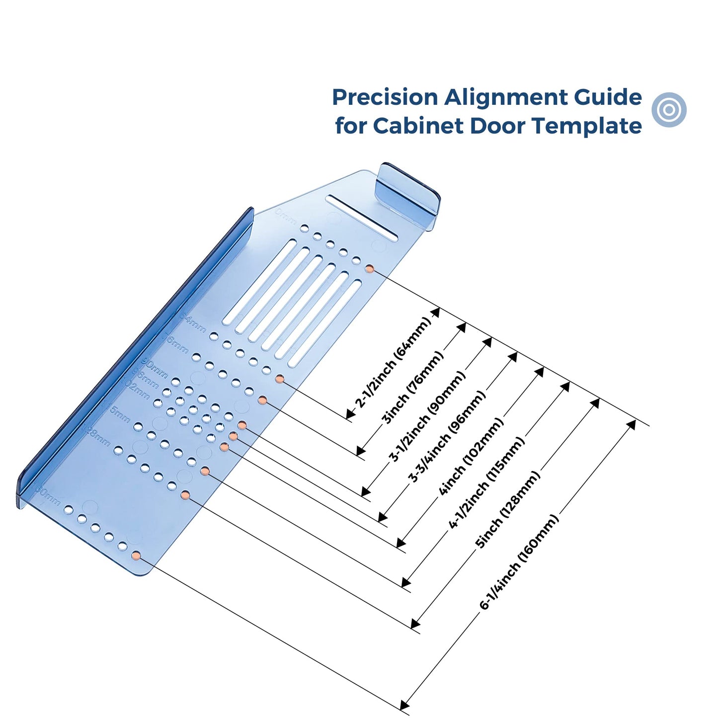 Kitchen Cabinet Pulls Installation Jig Drill Mounting Template for Cabinet Knobs, Handles Drill Template Guide for Drawer Pulls, Hardware Installation Template Kit Include Drill Bit