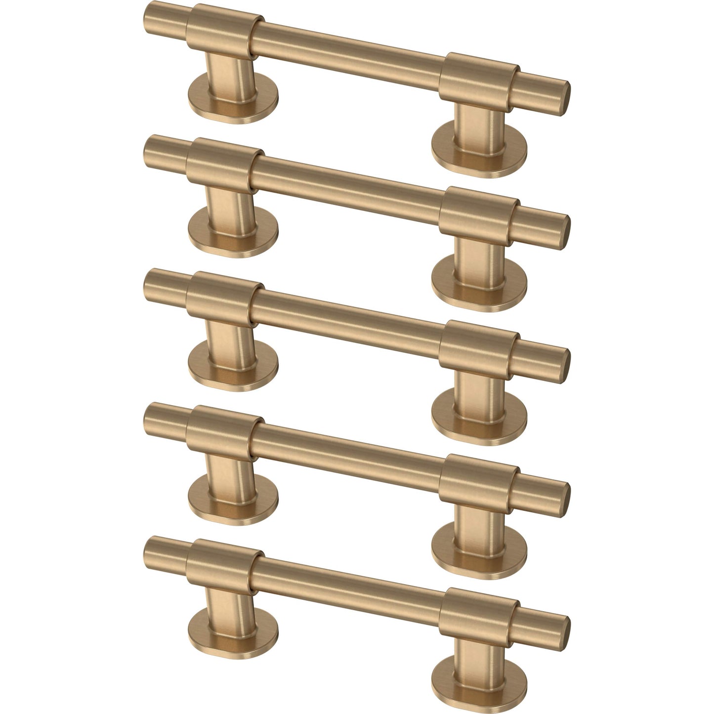 Franklin Brass Bar Adjusta-Pull™ Cabinet Pull, Champagne Bronze, 1-3/8" to 4" (35mm/102mm) Drawer Handle, 5 Pack, P44364-CZ-B